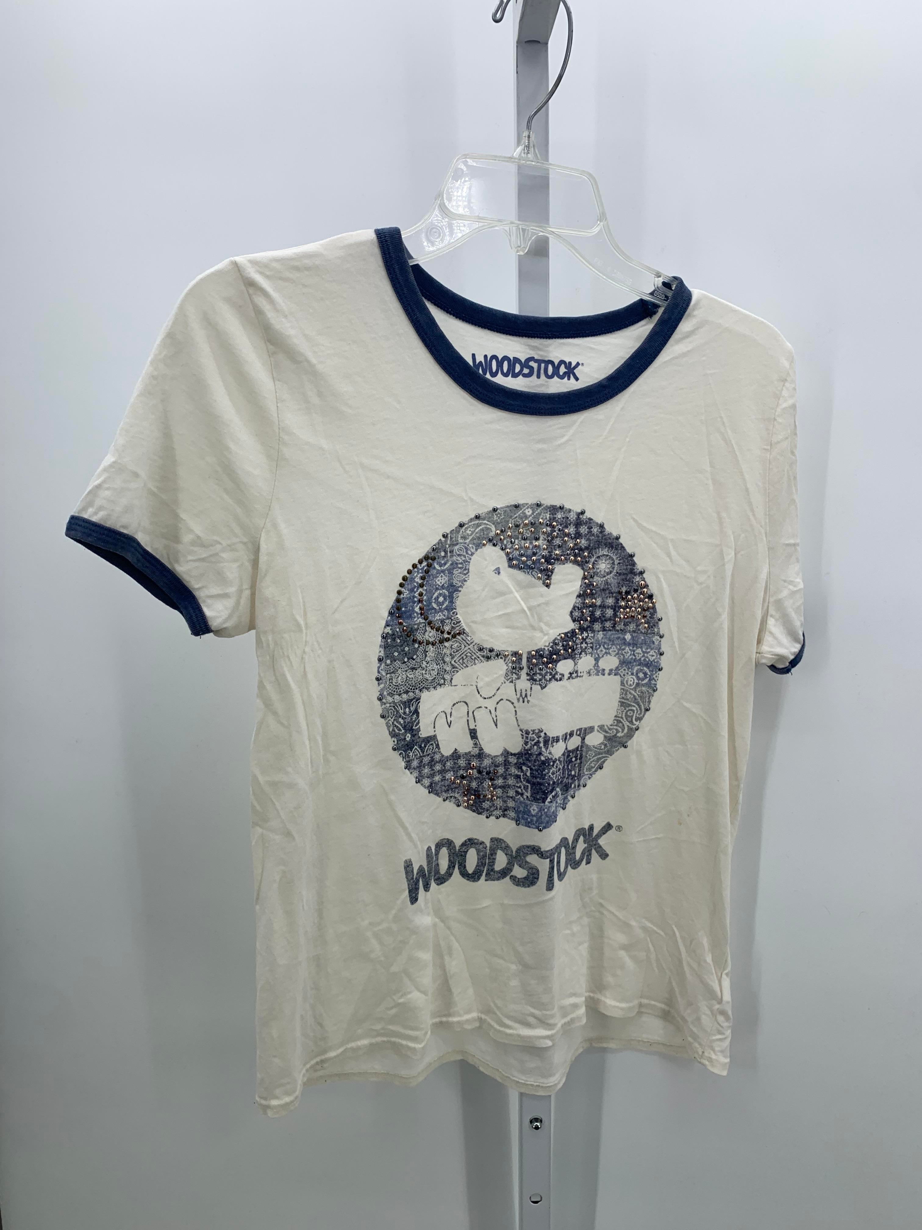 Woodstock Size Medium Juniors Short Sleeve Shirt