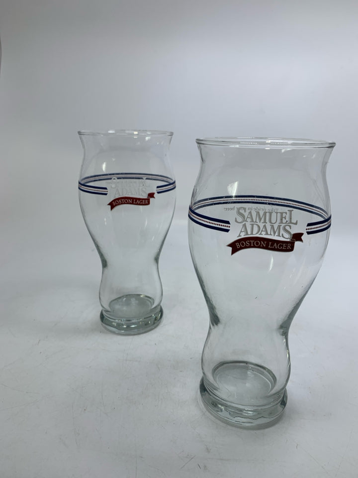 2 SAM ADAMS BOSTON LAGER BEAR GLASSES 7.