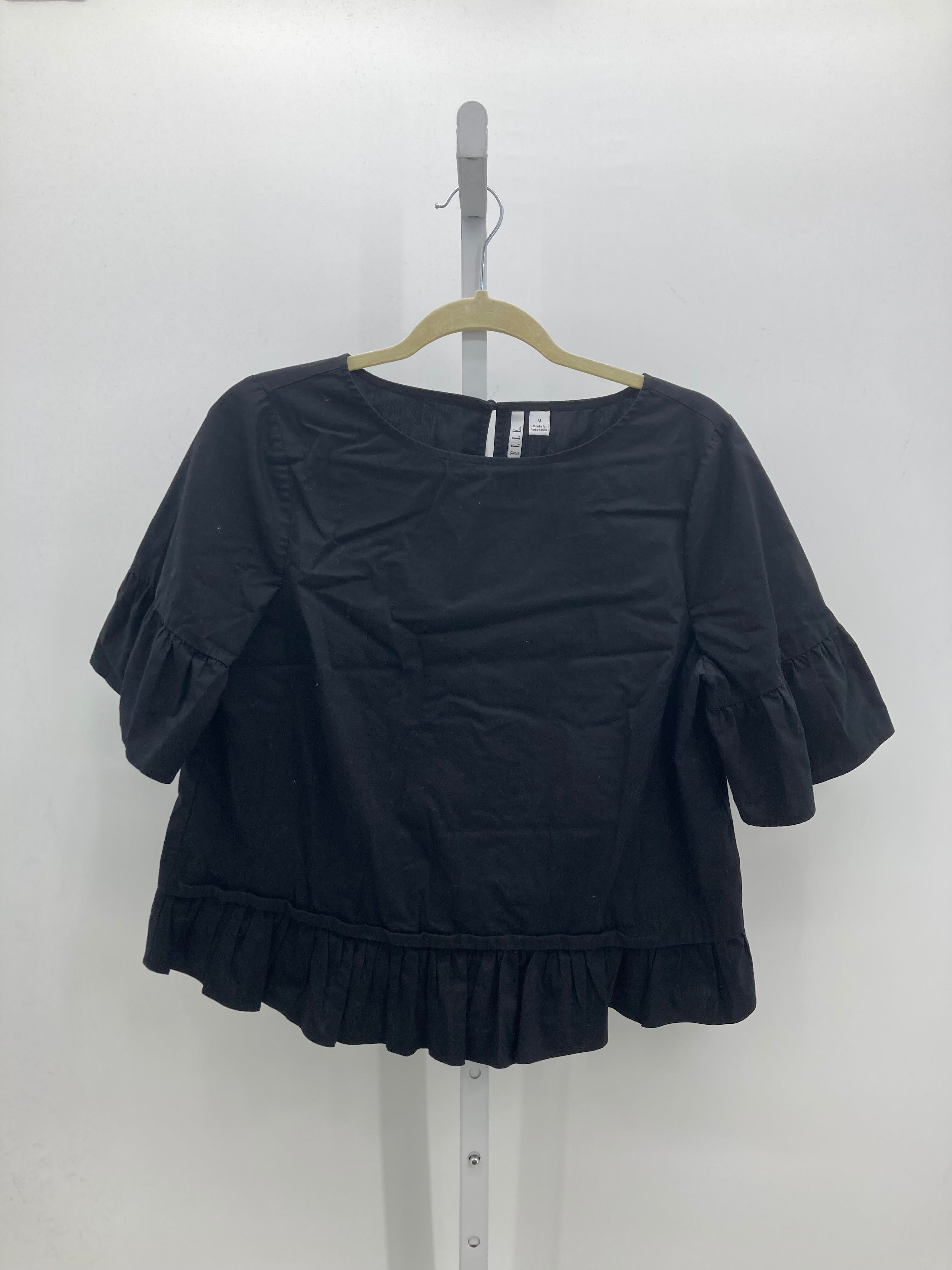 Elle Size Medium Misses Short Sleeve Shirt