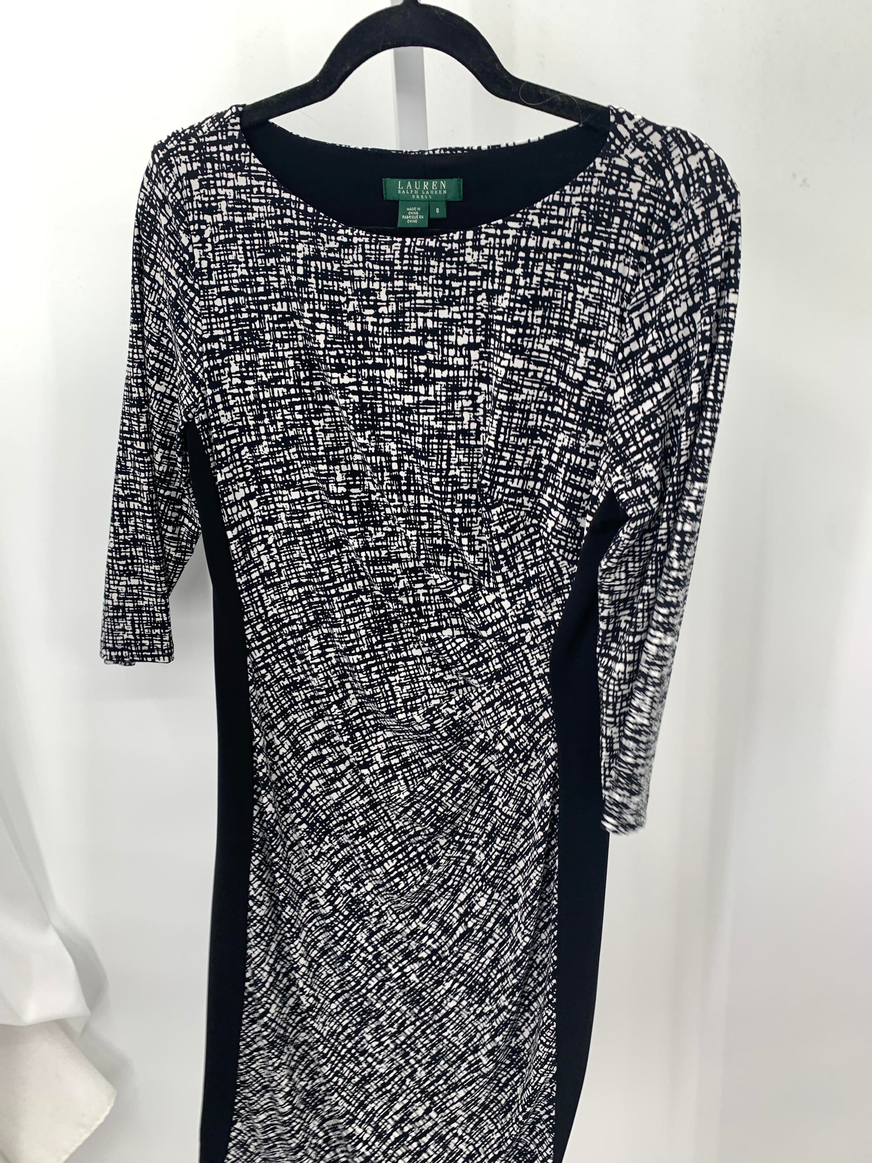 Ralph Lauren Size 8 Misses 3/4 Sleeve Dress