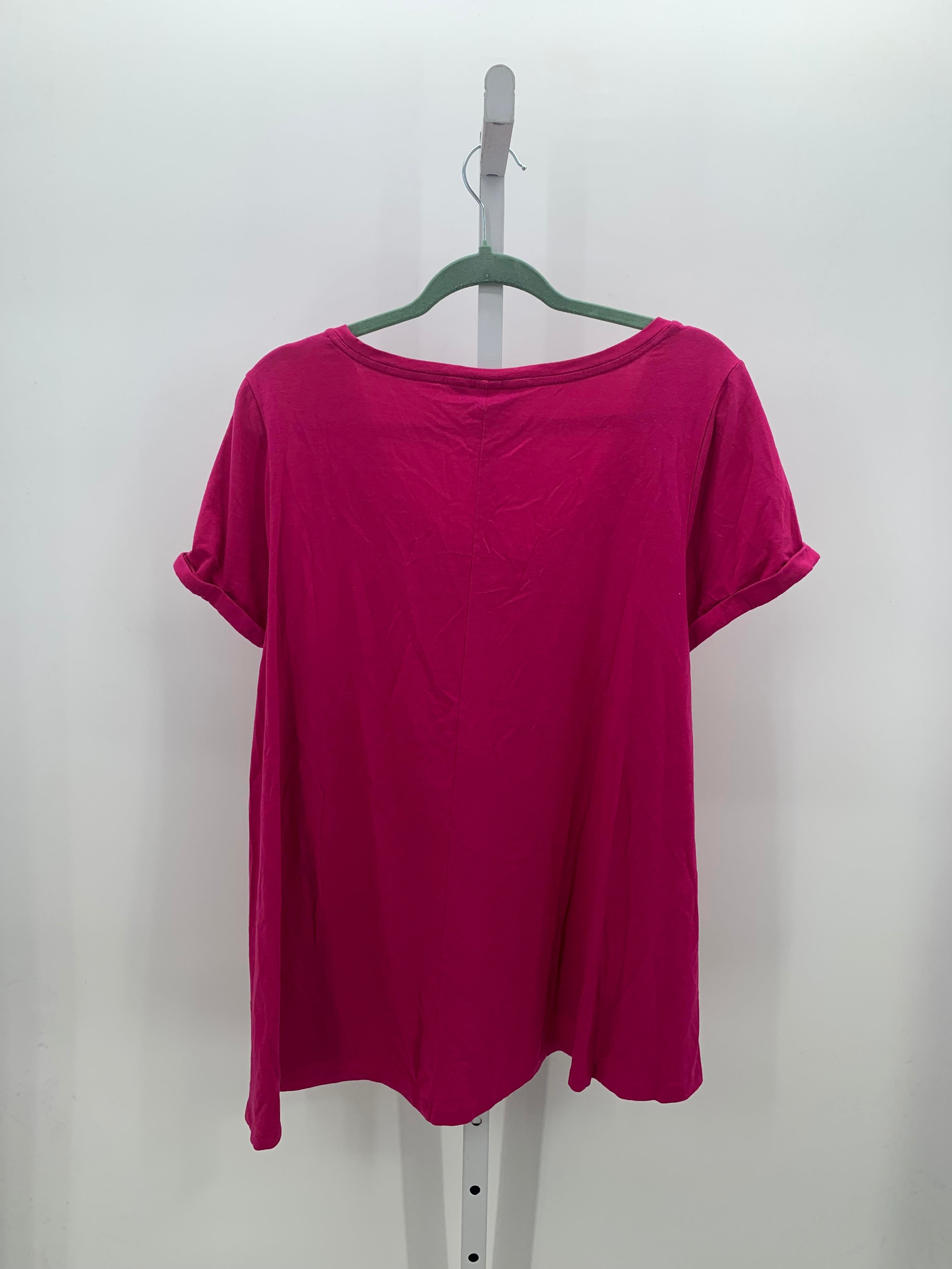Lands End Size Extra Large Misses Short Sleeve Shirt
