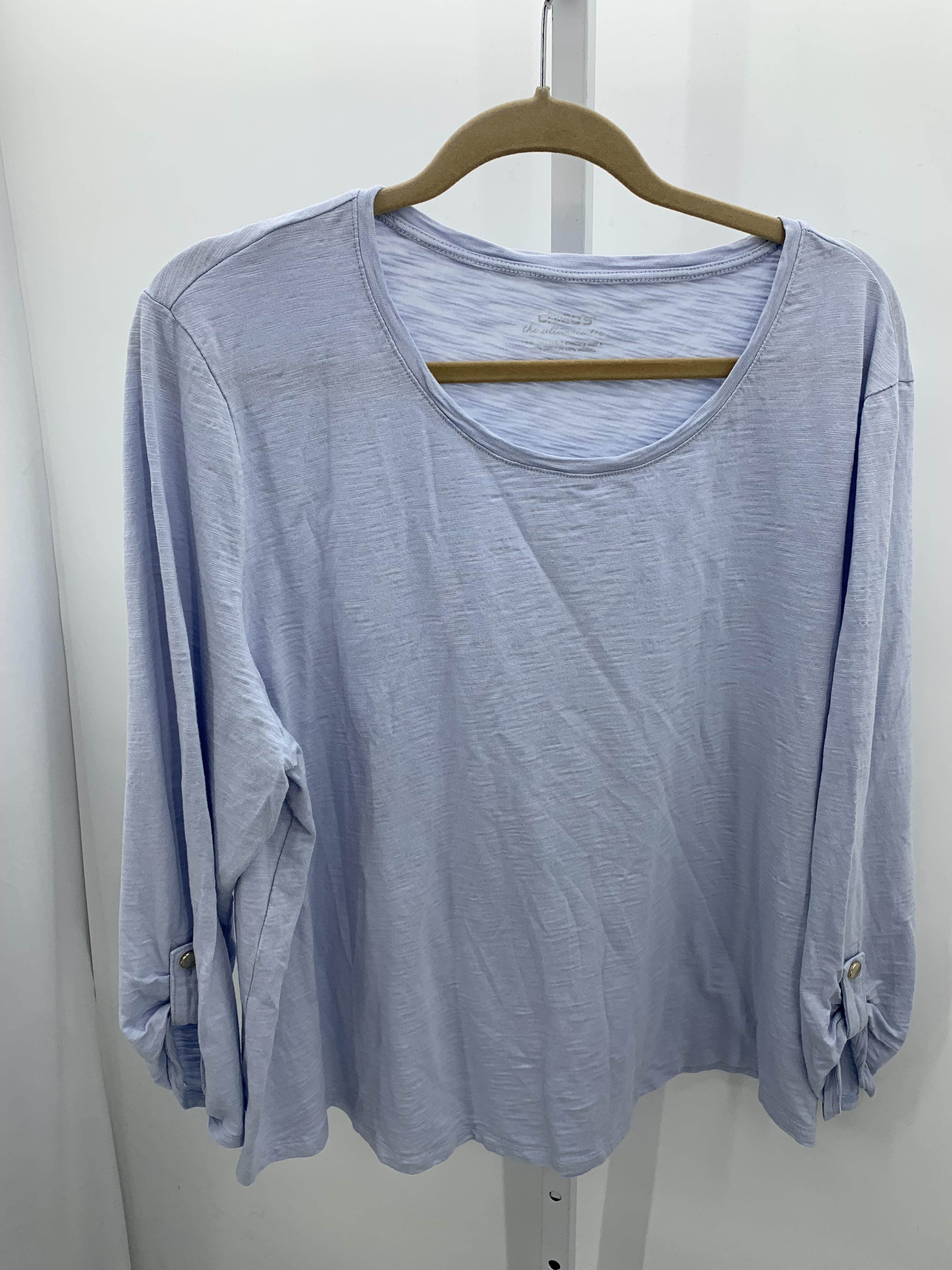 Chico's Size XXL Misses 3/4 Sleeve Shirt