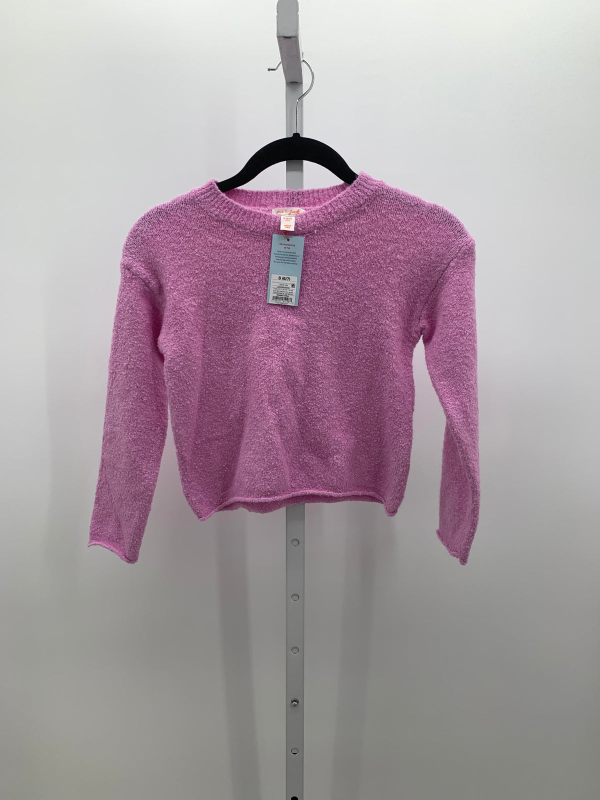 Cat & Jack Size 6-7 Girls Long Sleeve Sweater