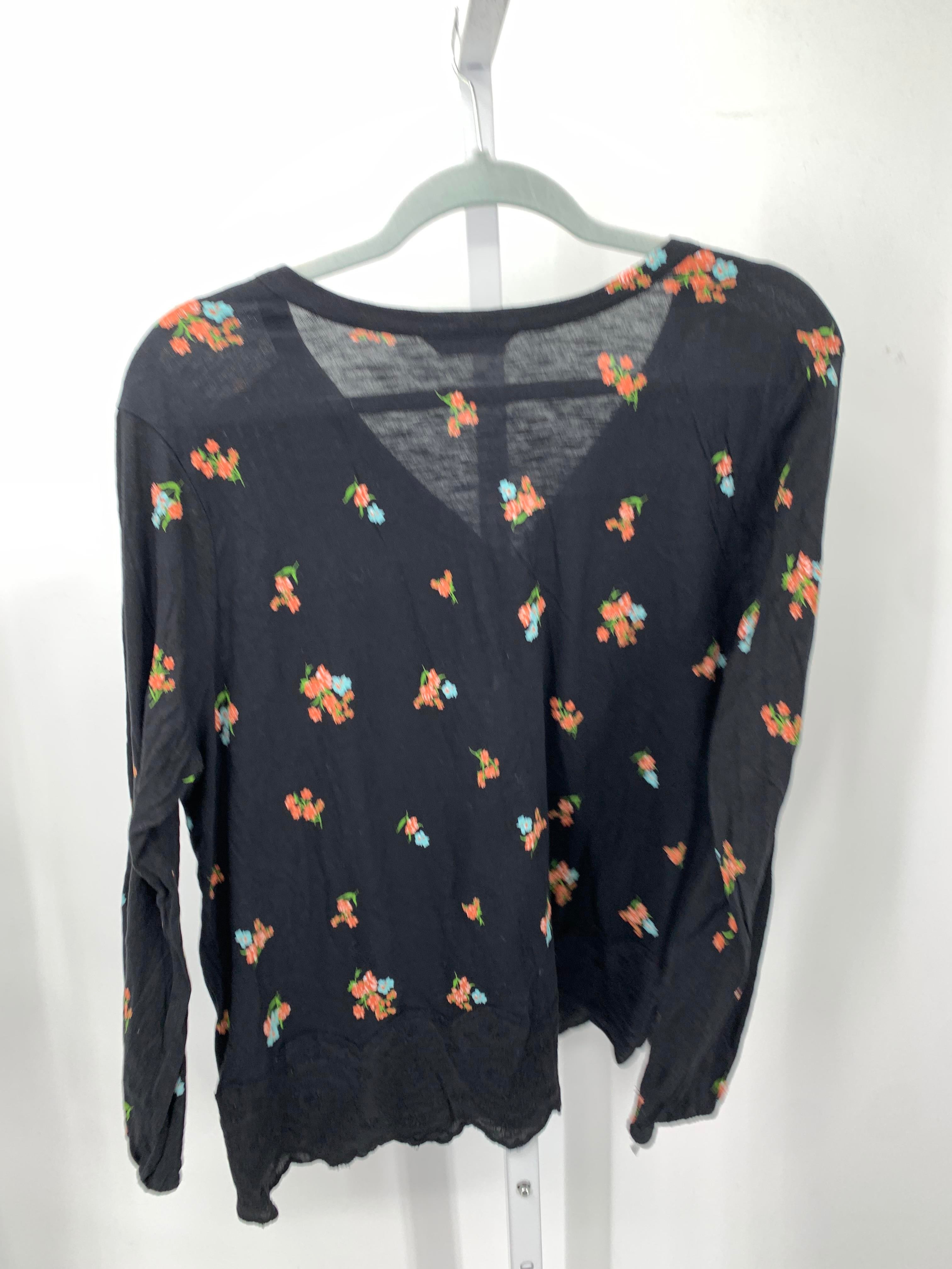 Lucky Brand Size Large Misses Long Sleeve Shirt