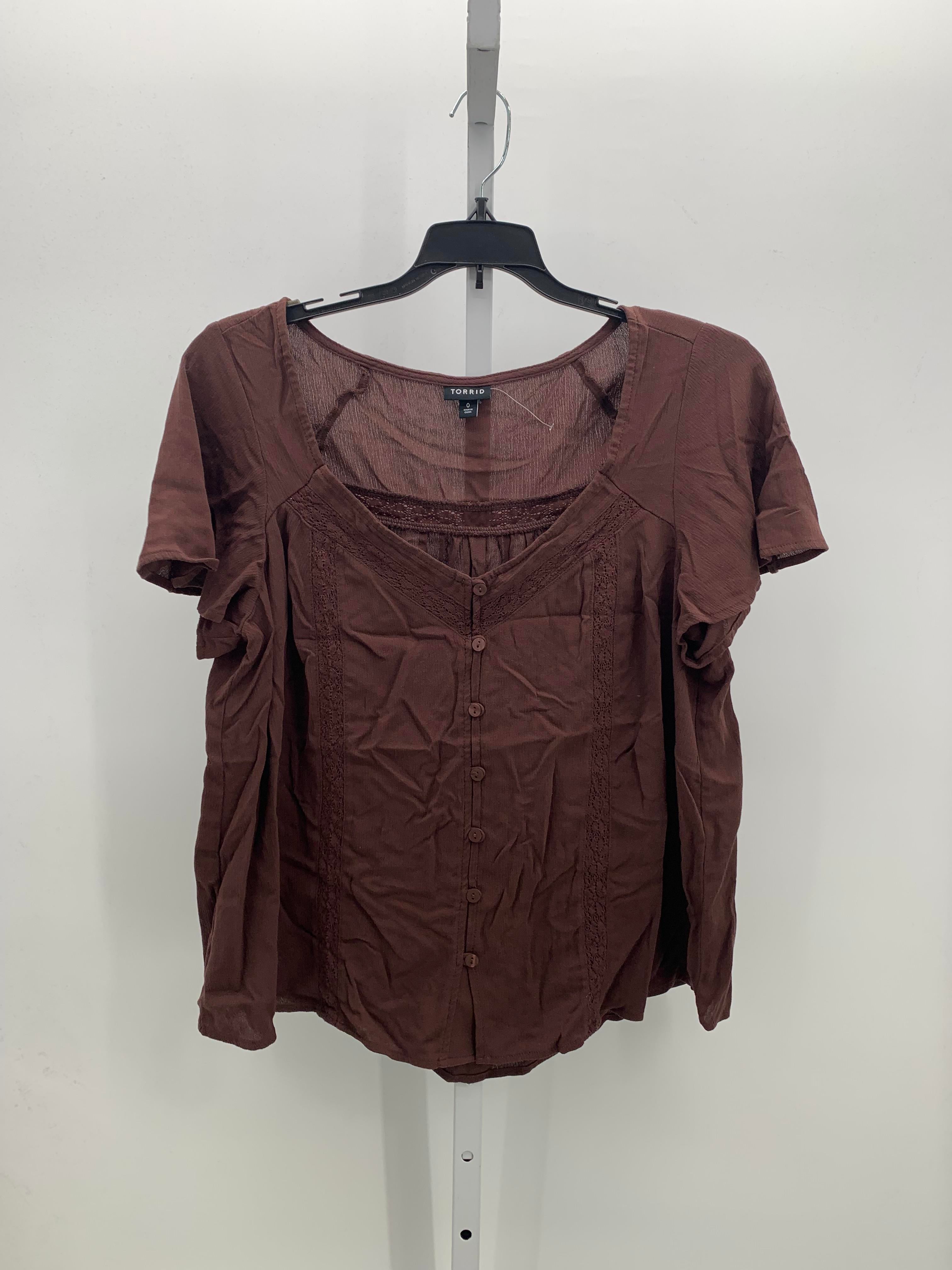 Torrid Size 0X Womens Short Sleeve Shirt