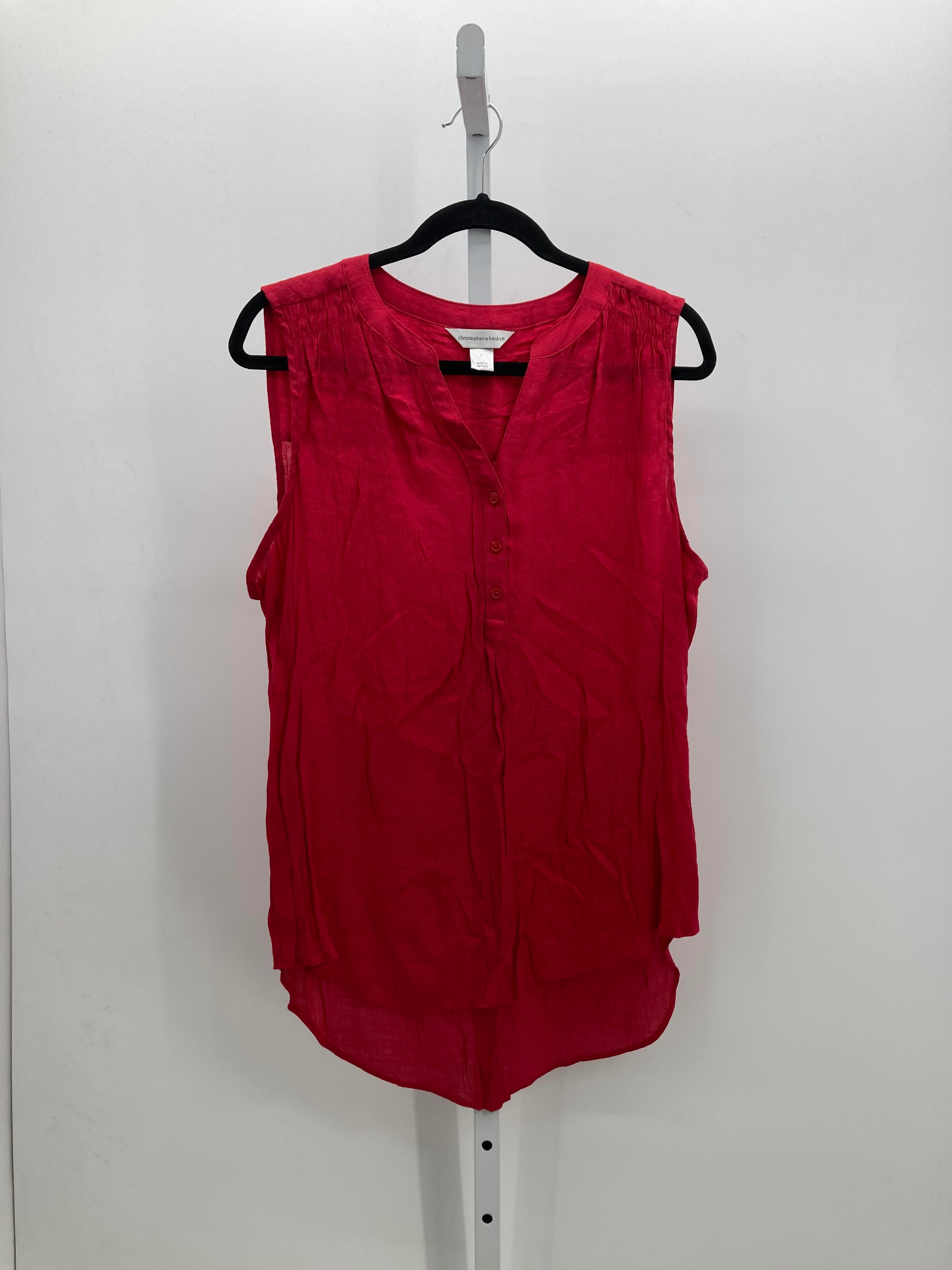 Christopher & Banks Size Large Misses Sleeveless Shirt