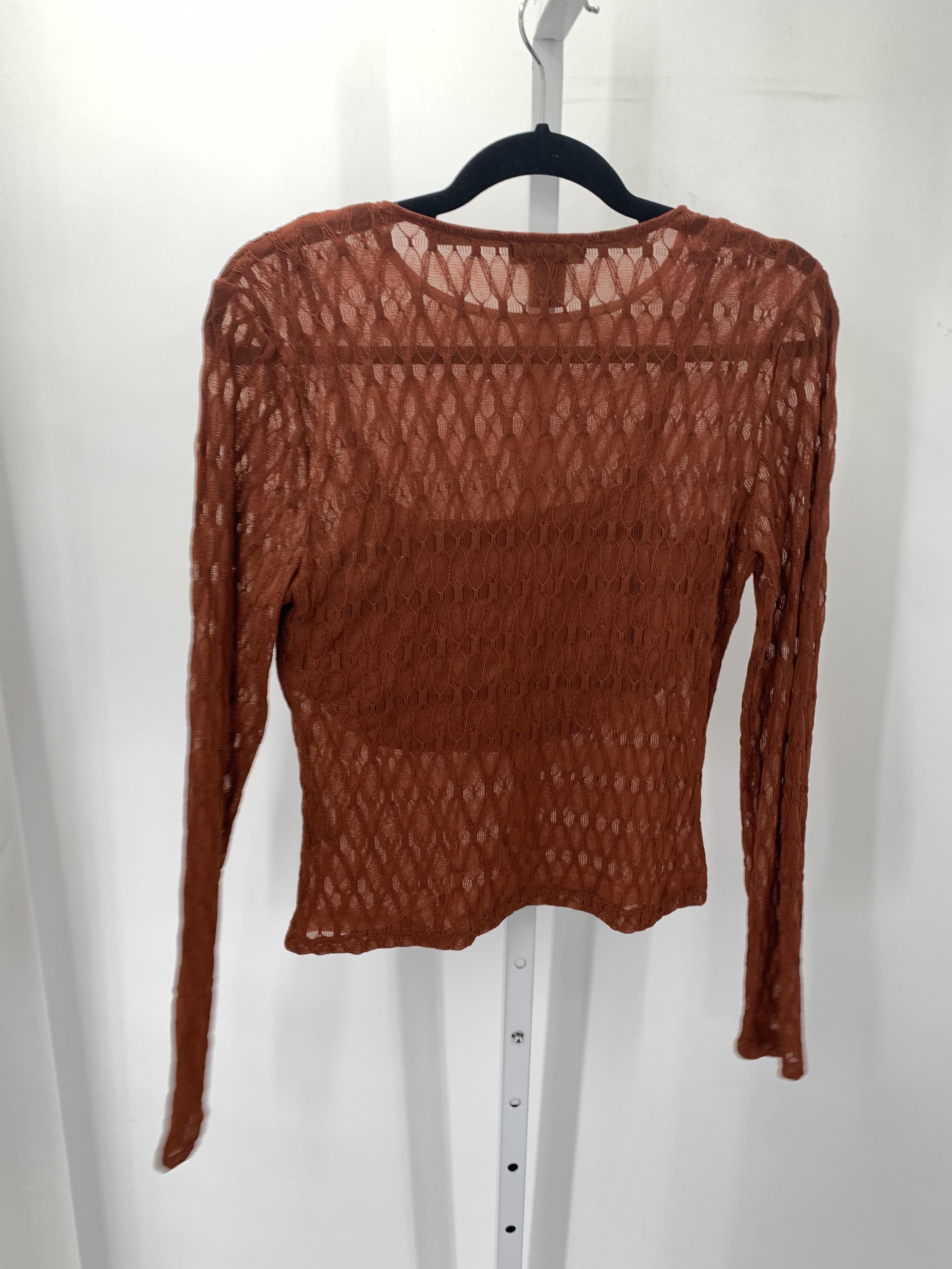 Size Large Juniors Long Sleeve Shirt