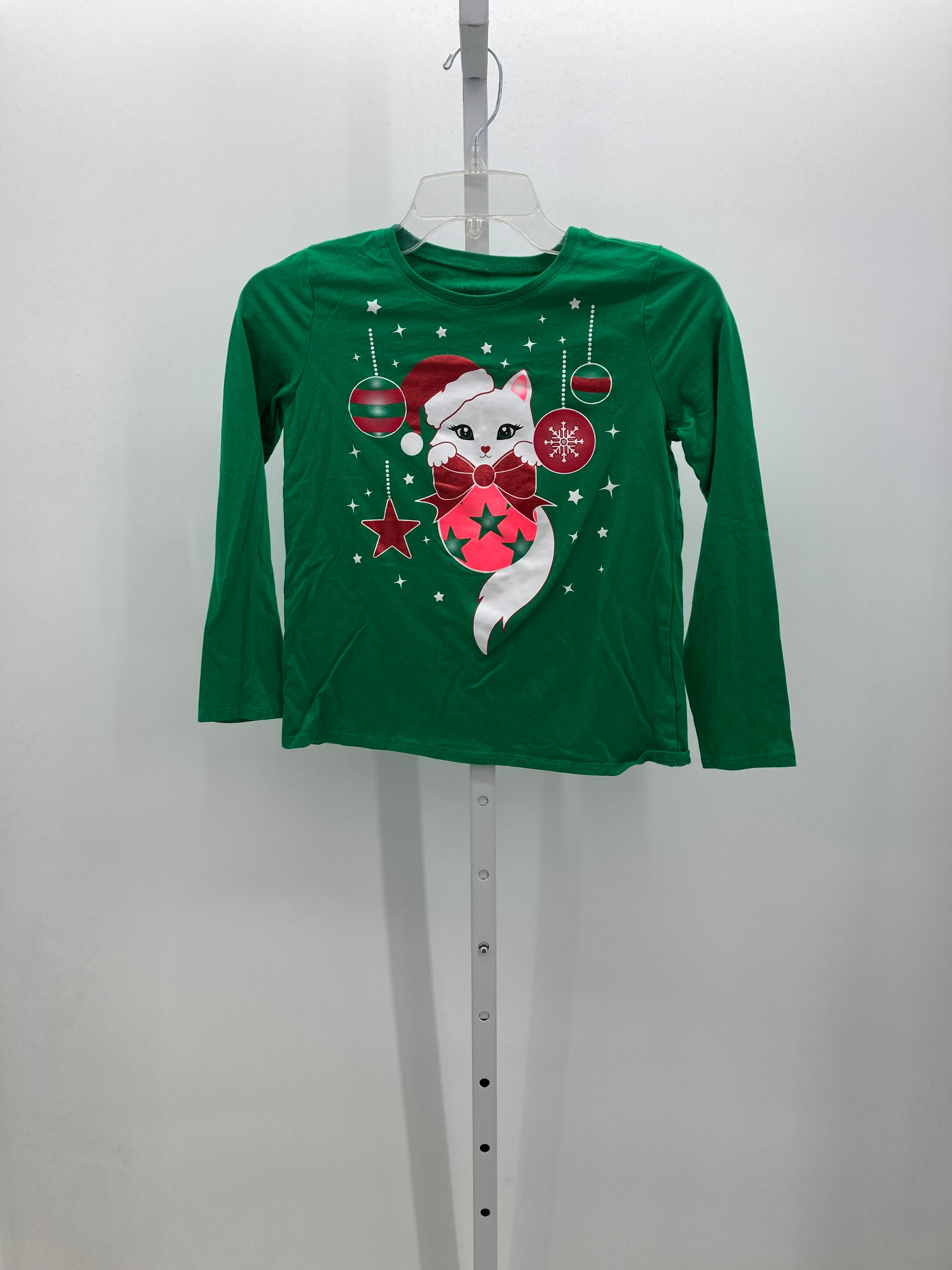 LONG SLV SHIRT ORNAMENTS KITTY