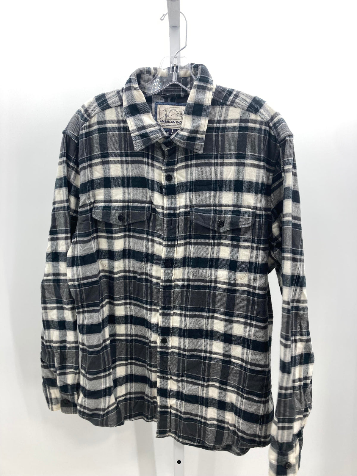 PLAID BTN DOWN
