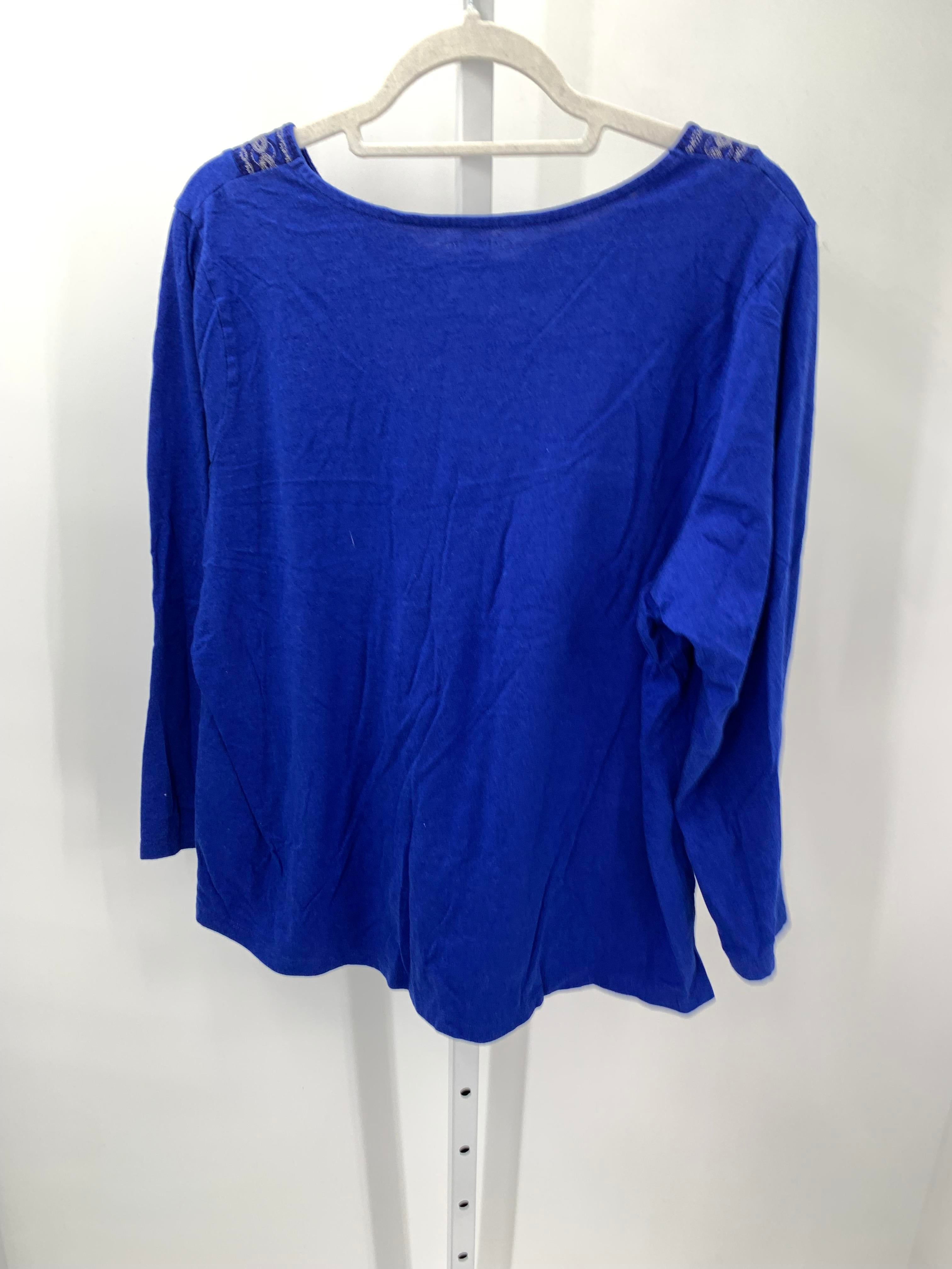 Croft & Barrow Size 2X Womens 3/4 Sleeve Shirt