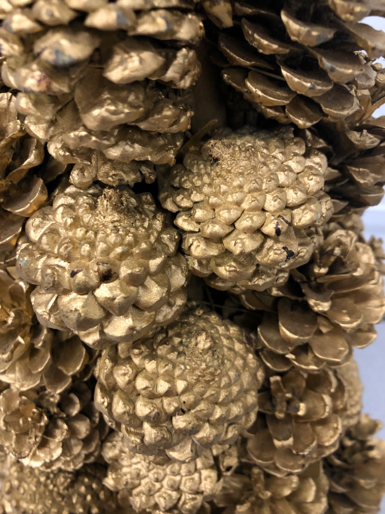 GOLD PINECONE TREE.