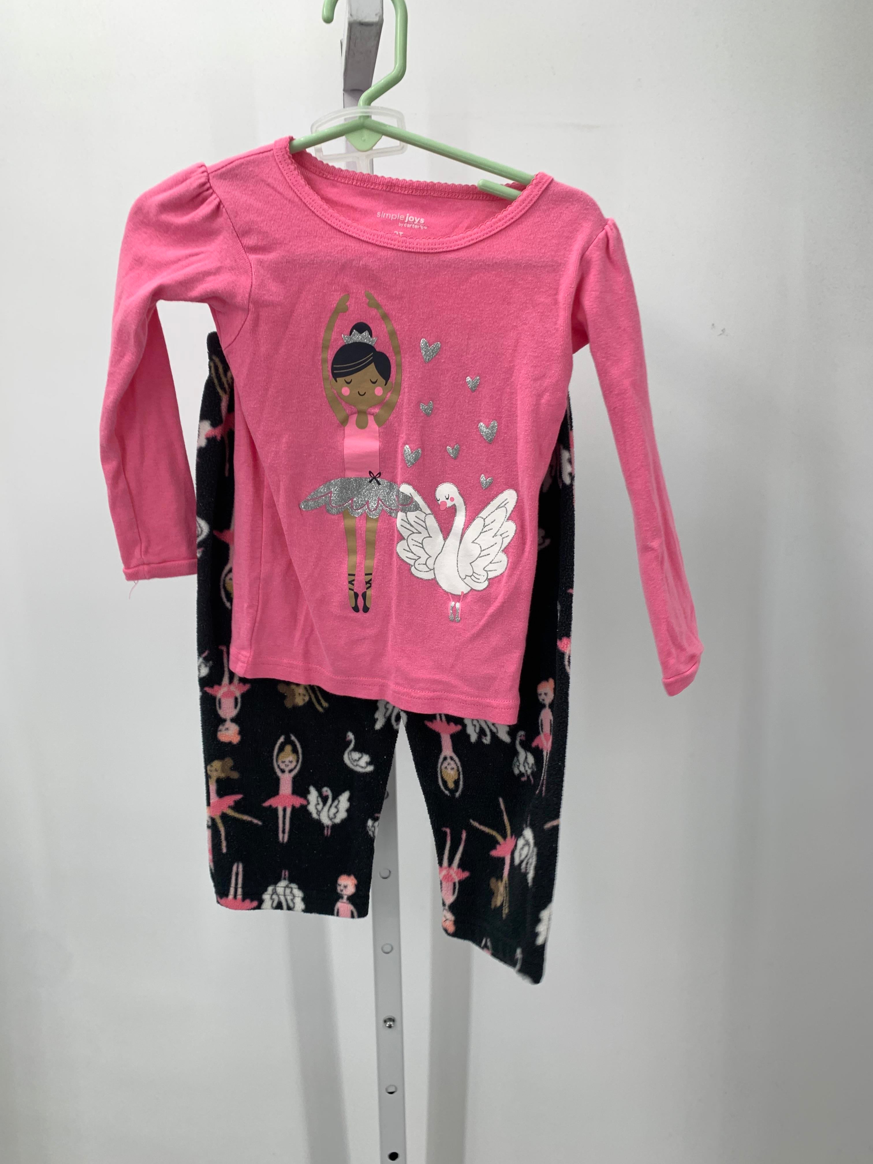 Simple Joys Size 2T Girls Pajamas