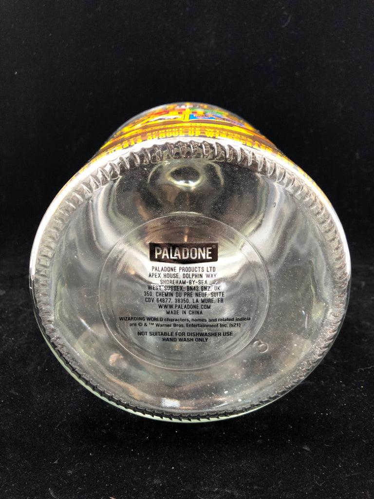 HARRY POTTER CLEAR GLASS CANISTER W/LID.