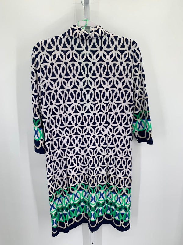 Sandra Darren Size 14 Misses 3/4 Sleeve Dress