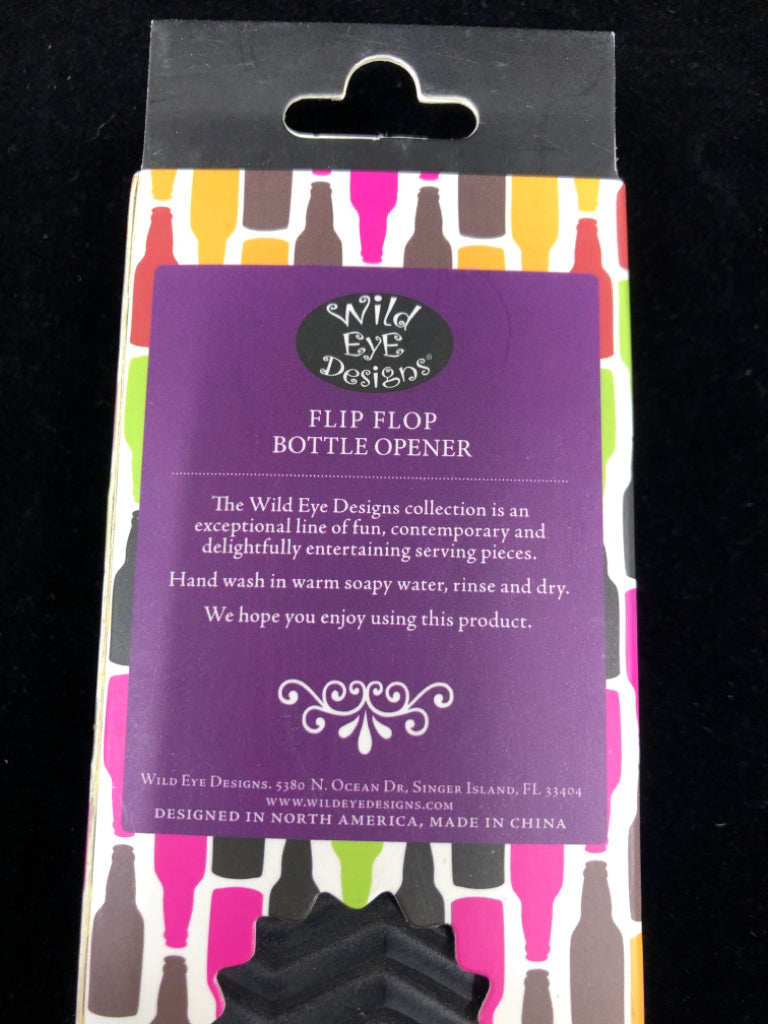 NIB FLIP FLOP BOTTLE OPENER.
