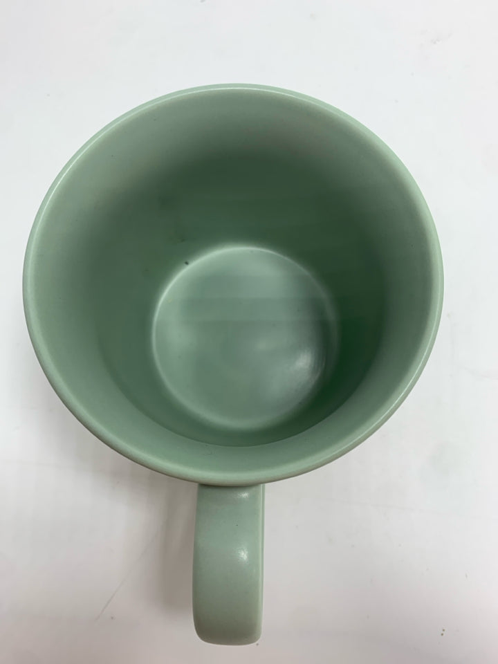 DO NOT DISTURB TEAL MUG.