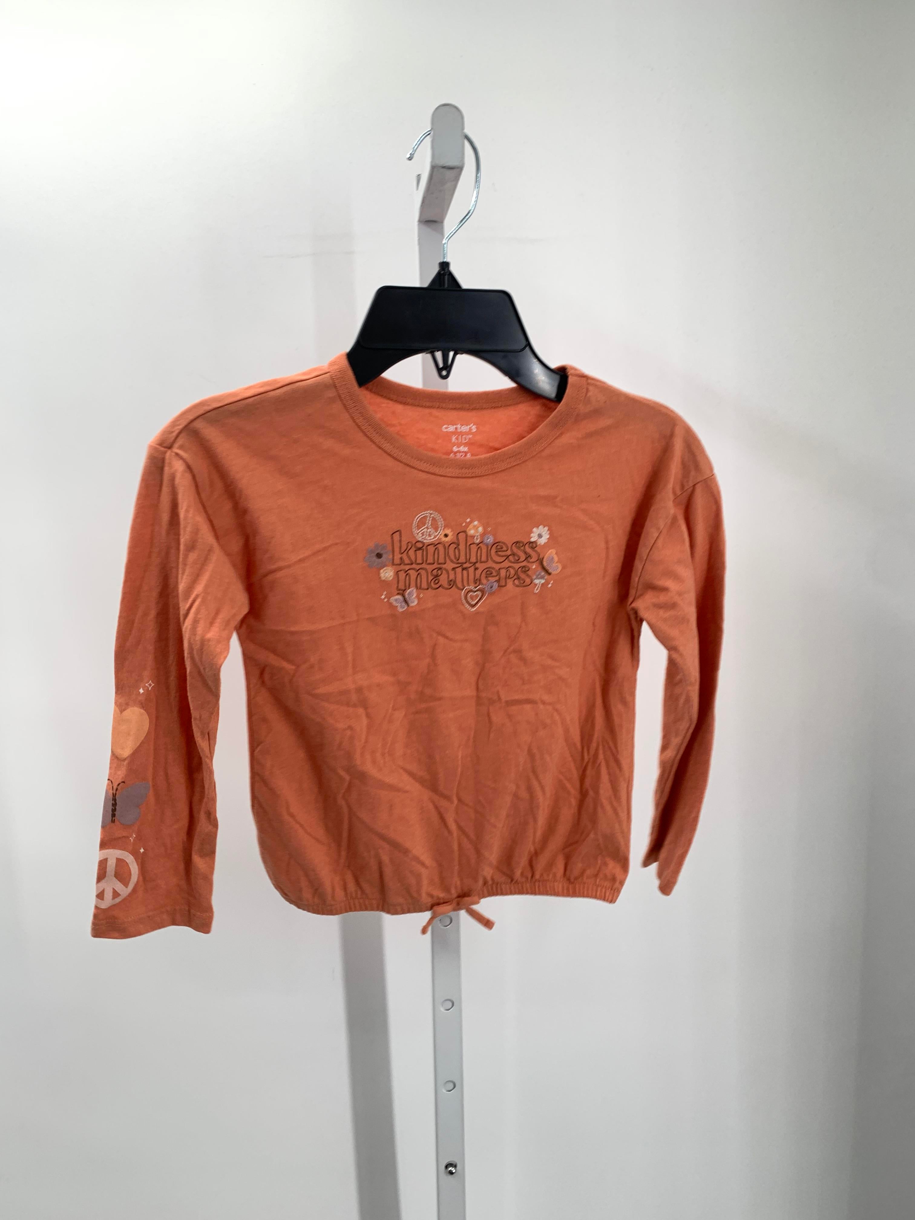 Carters Size 6/6X Girls Long Sleeve Shirt