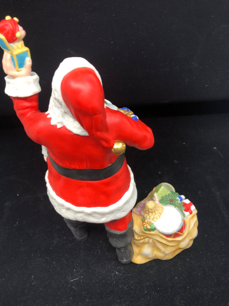 LENOX SANTA W TOYS PORCELAIN FIGURE.