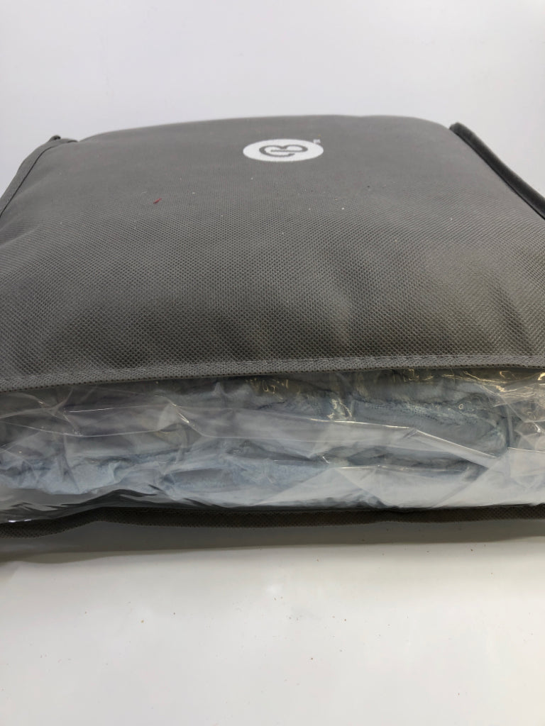 NIP LT BLUE MICROPLUSH BLANKET.