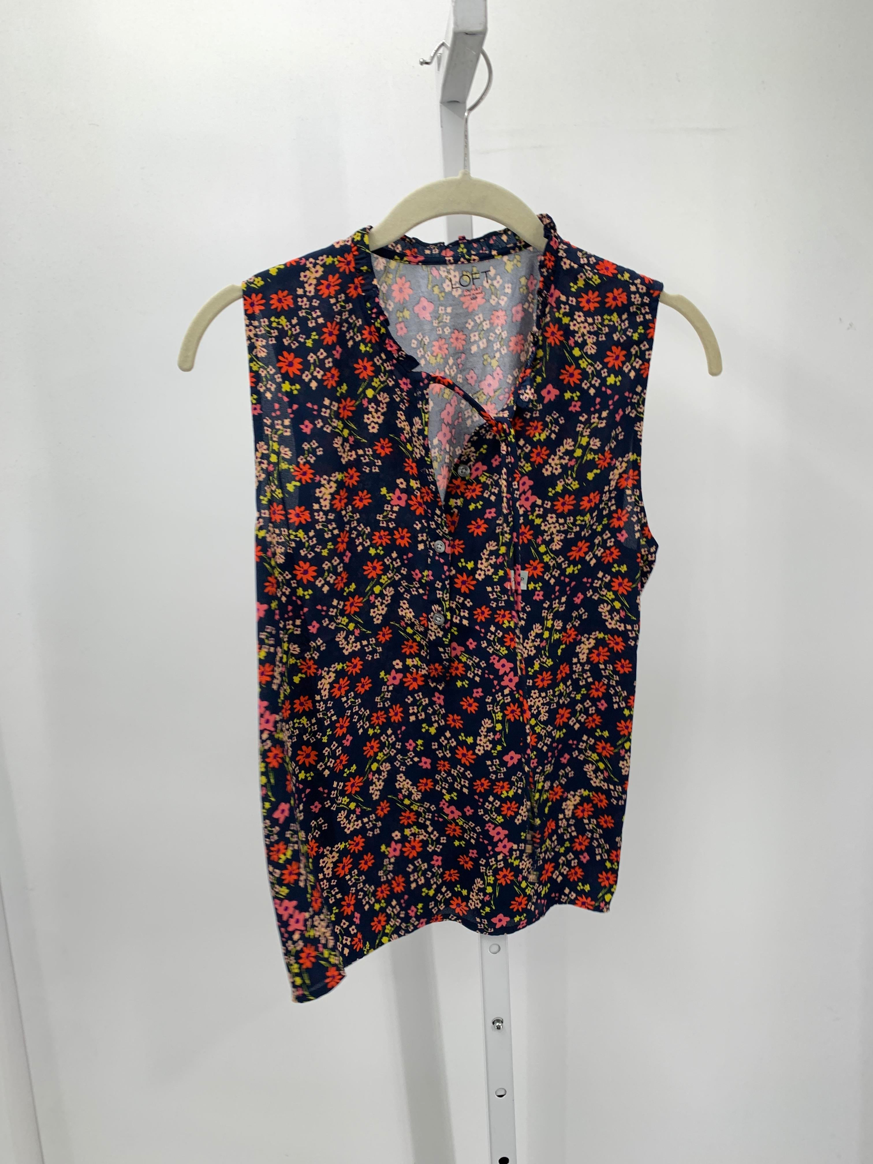 Loft Size X Small Petite Petite Sleeveless Shirt