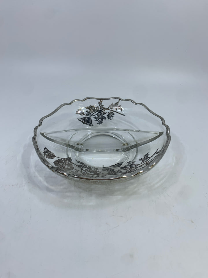 VTG SILVER CITY DIVIDED DISH.