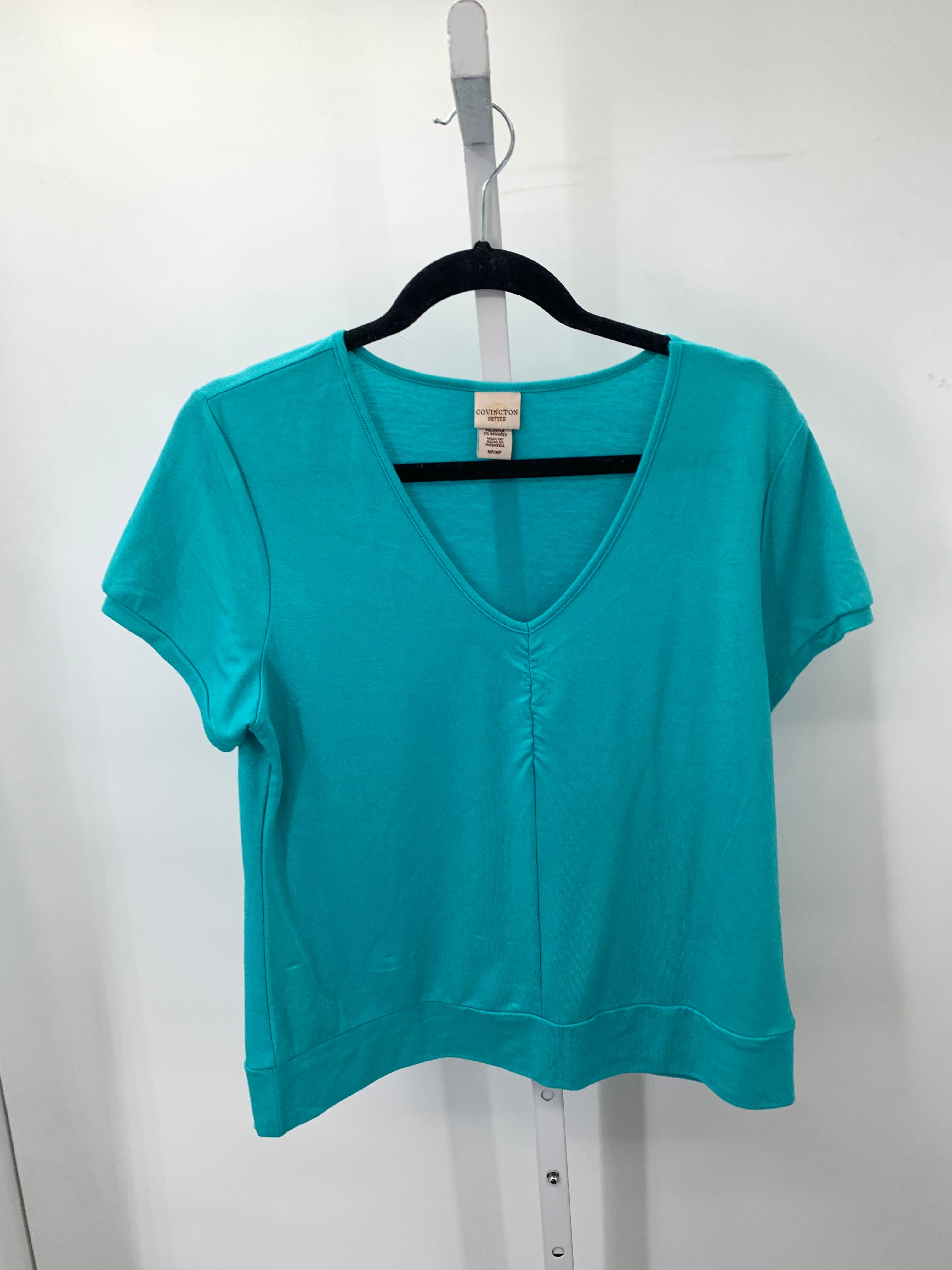 Covington Size Medium Petite Petite Short Sleeve Shirt