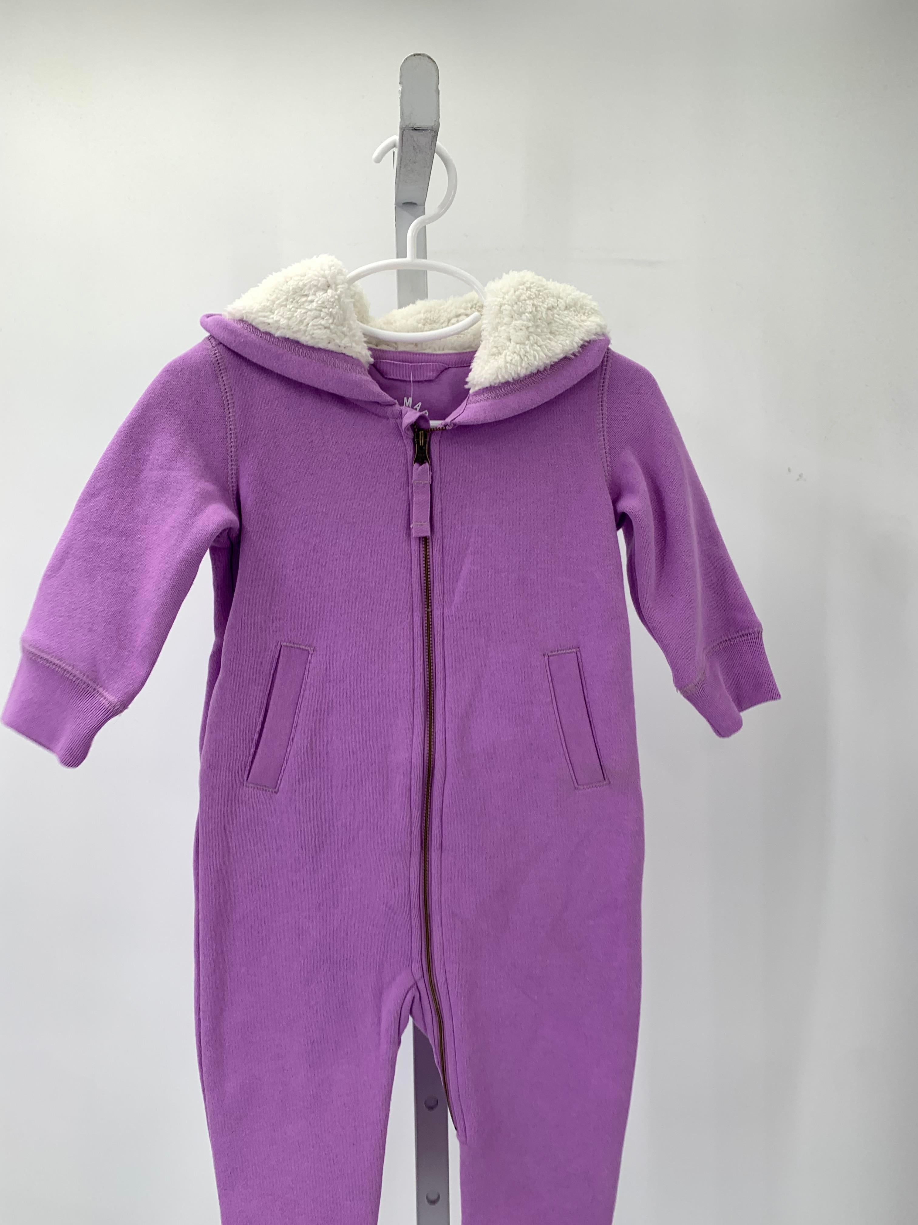primary Size 6-12 mon Girls Long Slv. Romper