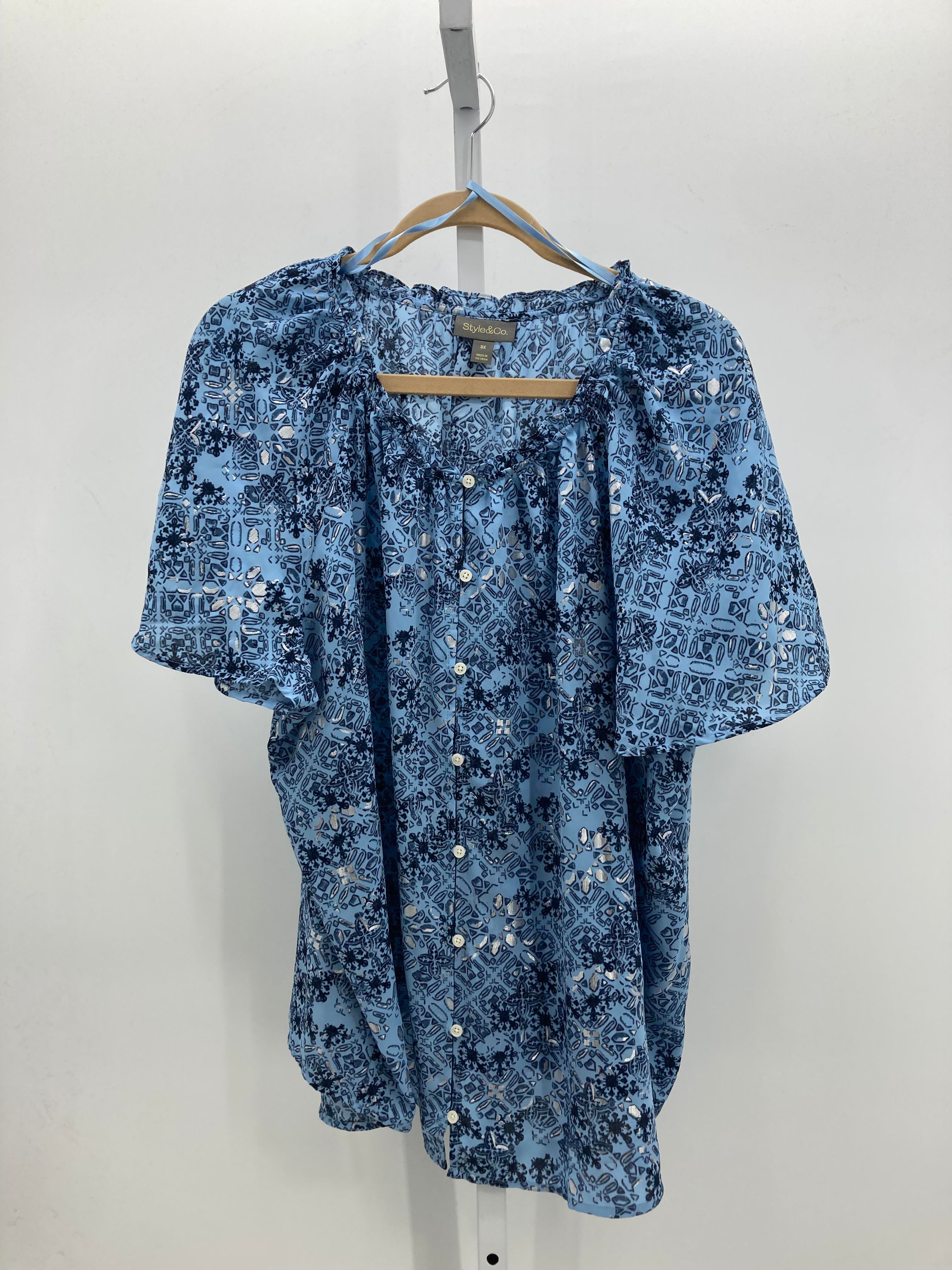 Style & Co. Size 3X Womens Short Sleeve Shirt