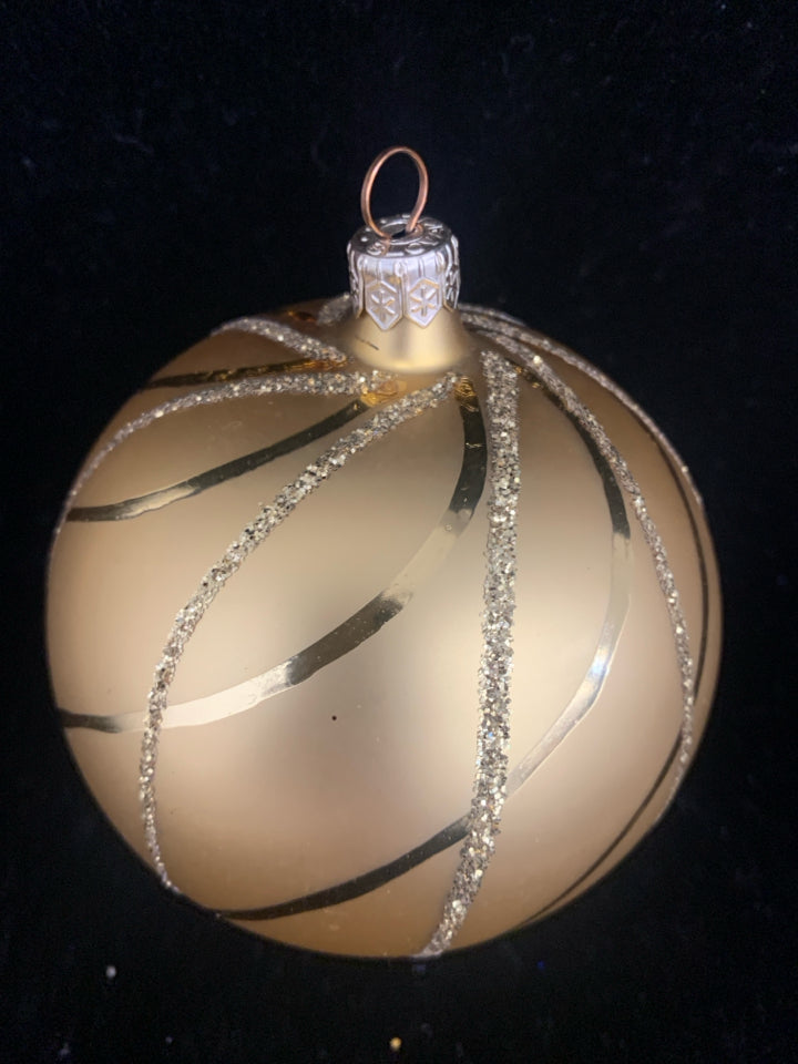 GOLD BULB ORNAMENT.