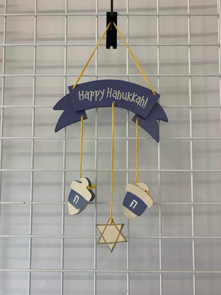 HAPPY HANUKKAH WALL HANGING.