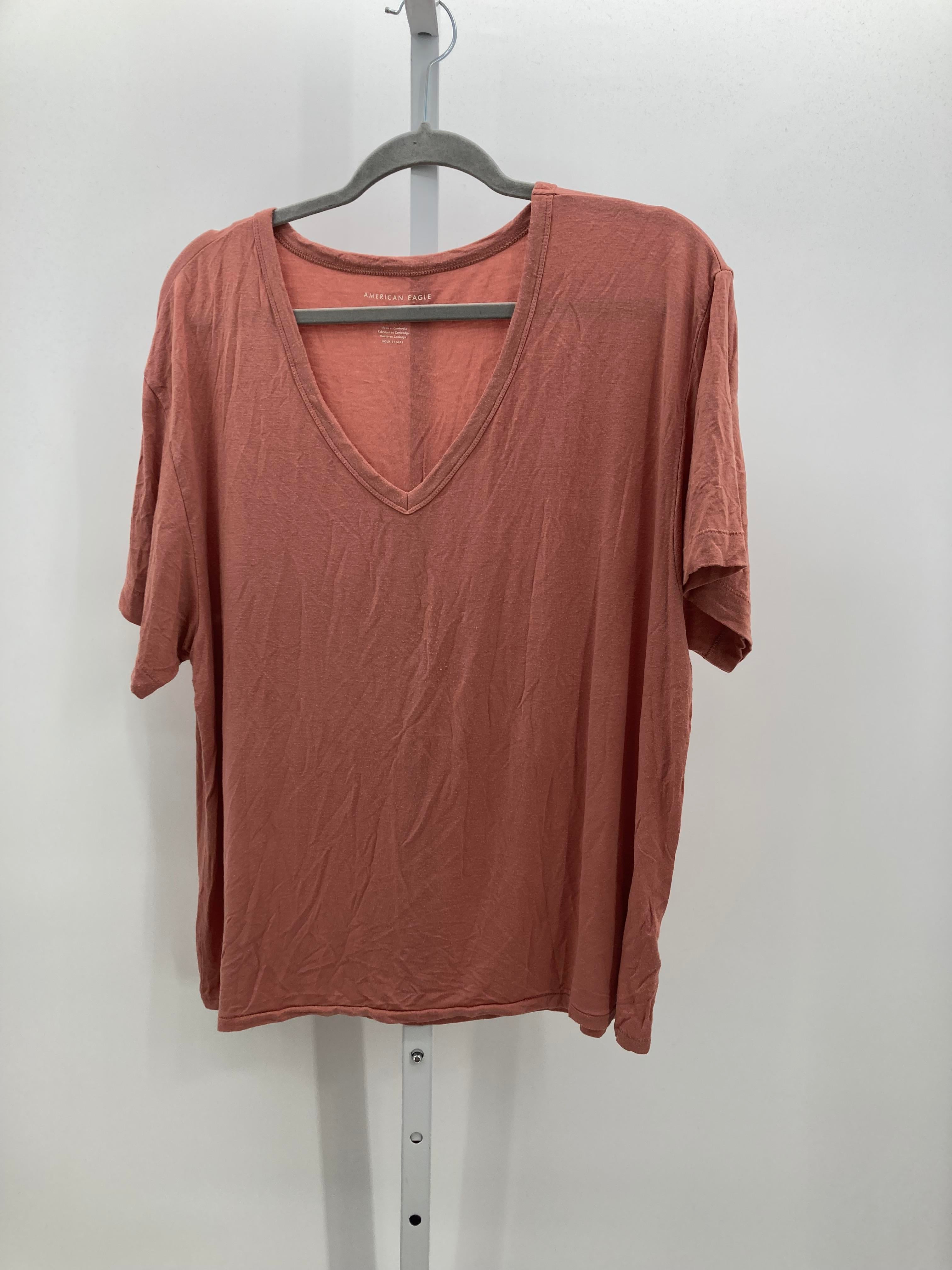 American Eagle Size Large Juniors Short Sleeve Shirt