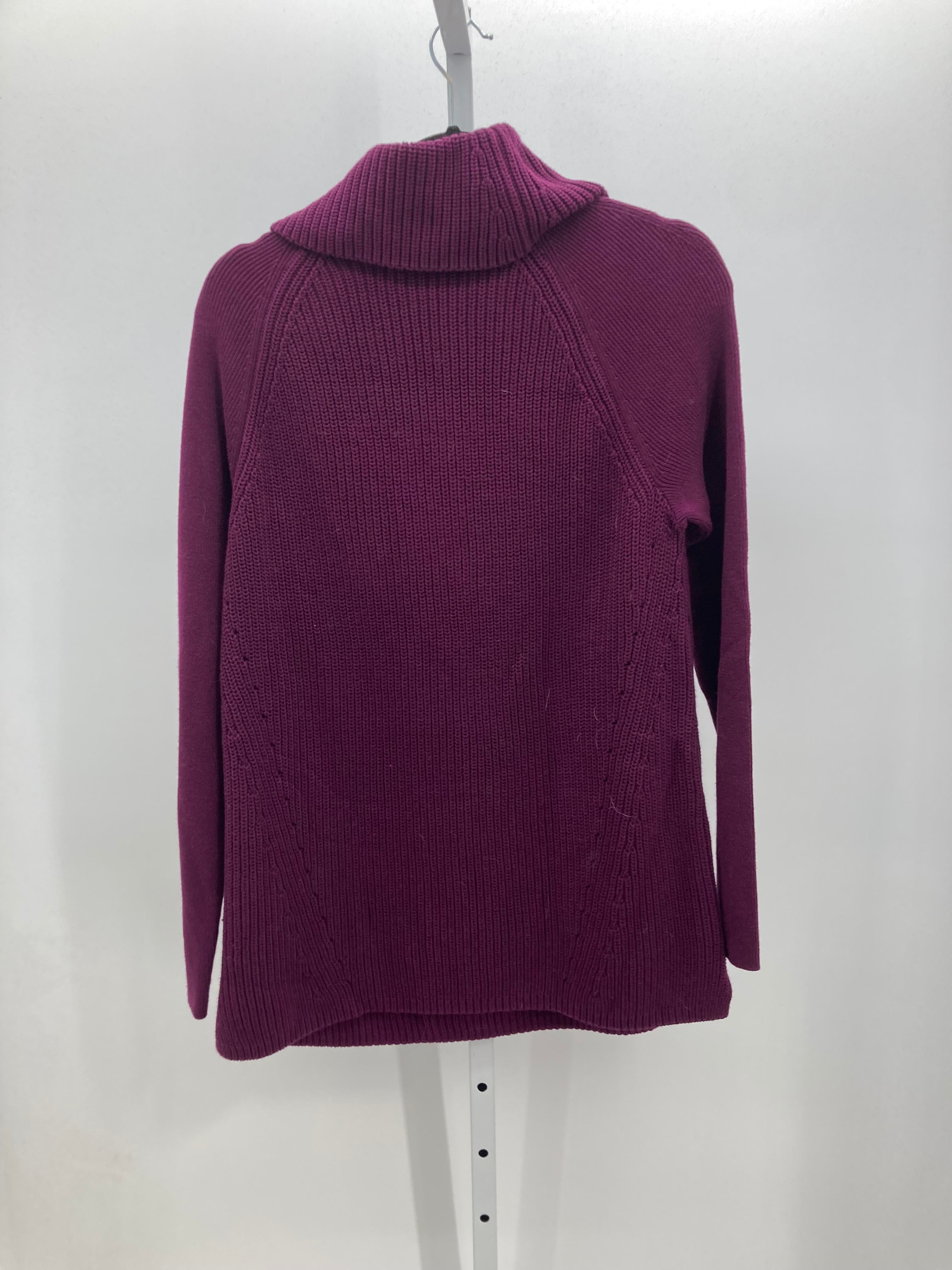 Lands End Size Large Misses Long Slv Sweater