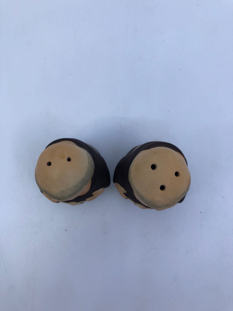 VTG GOEBEL FRIAR MONK SALT AND PEPPER SHAKERS.