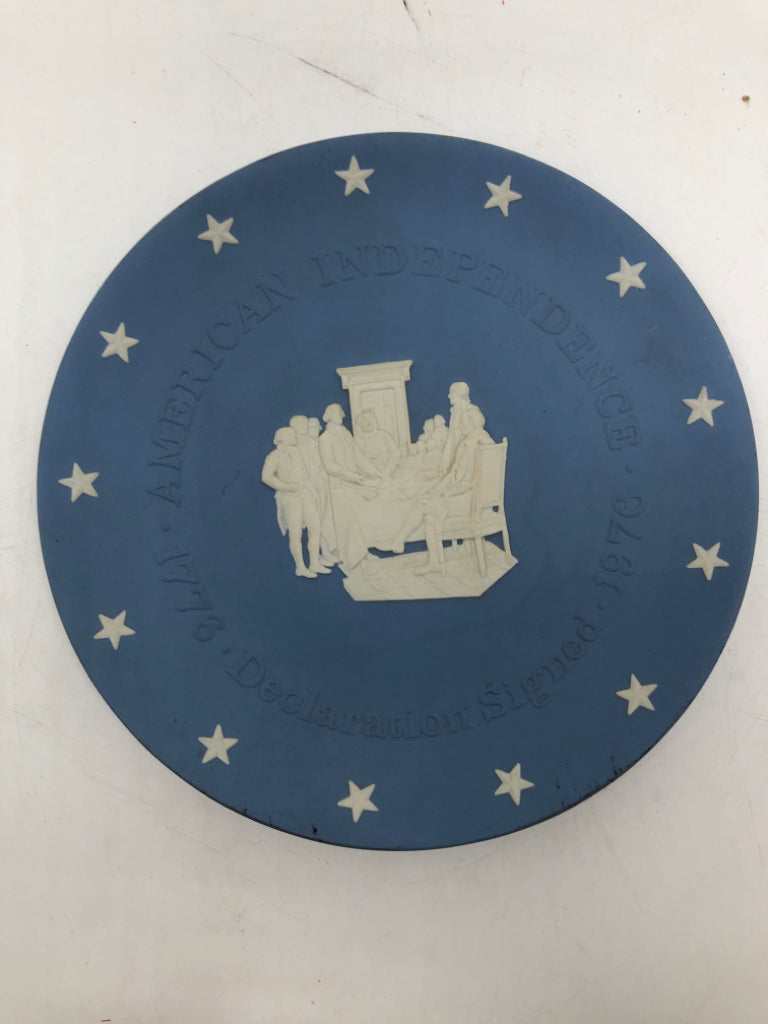 WEDGWOOD AMERICAN INDEPENDENCE PLATE- DECLARATION SIGNING.