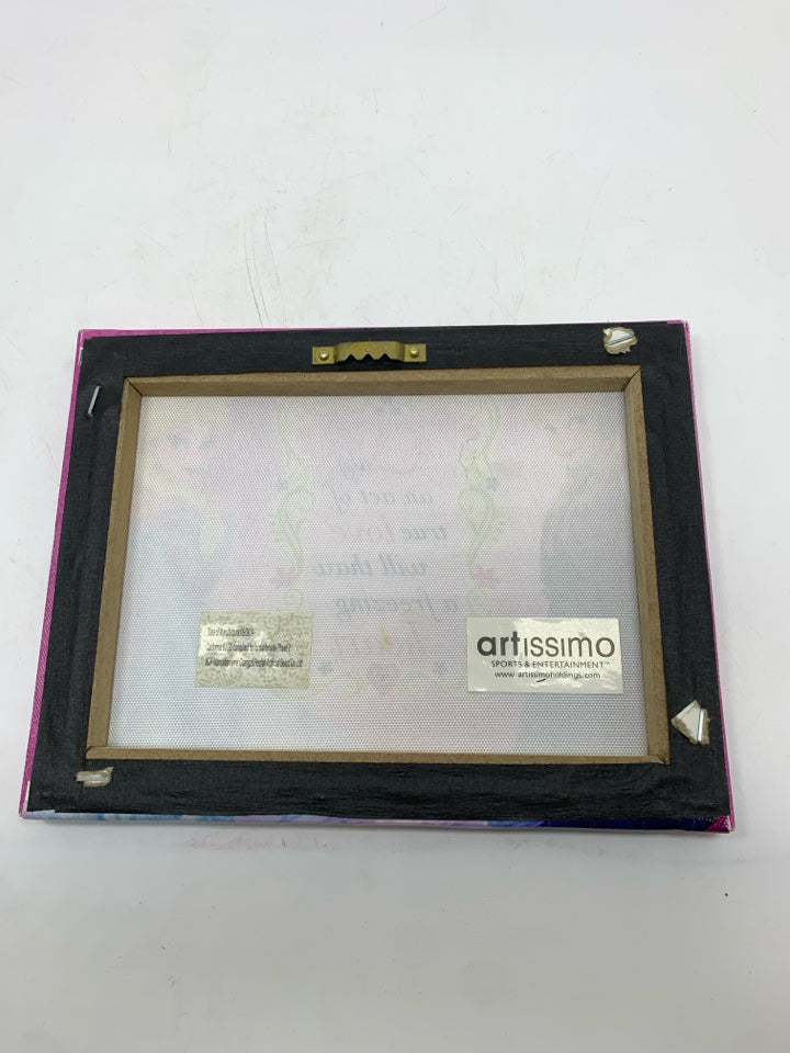 ONLY AN ACT OF LOVE FROZEN MINI CANVAS.