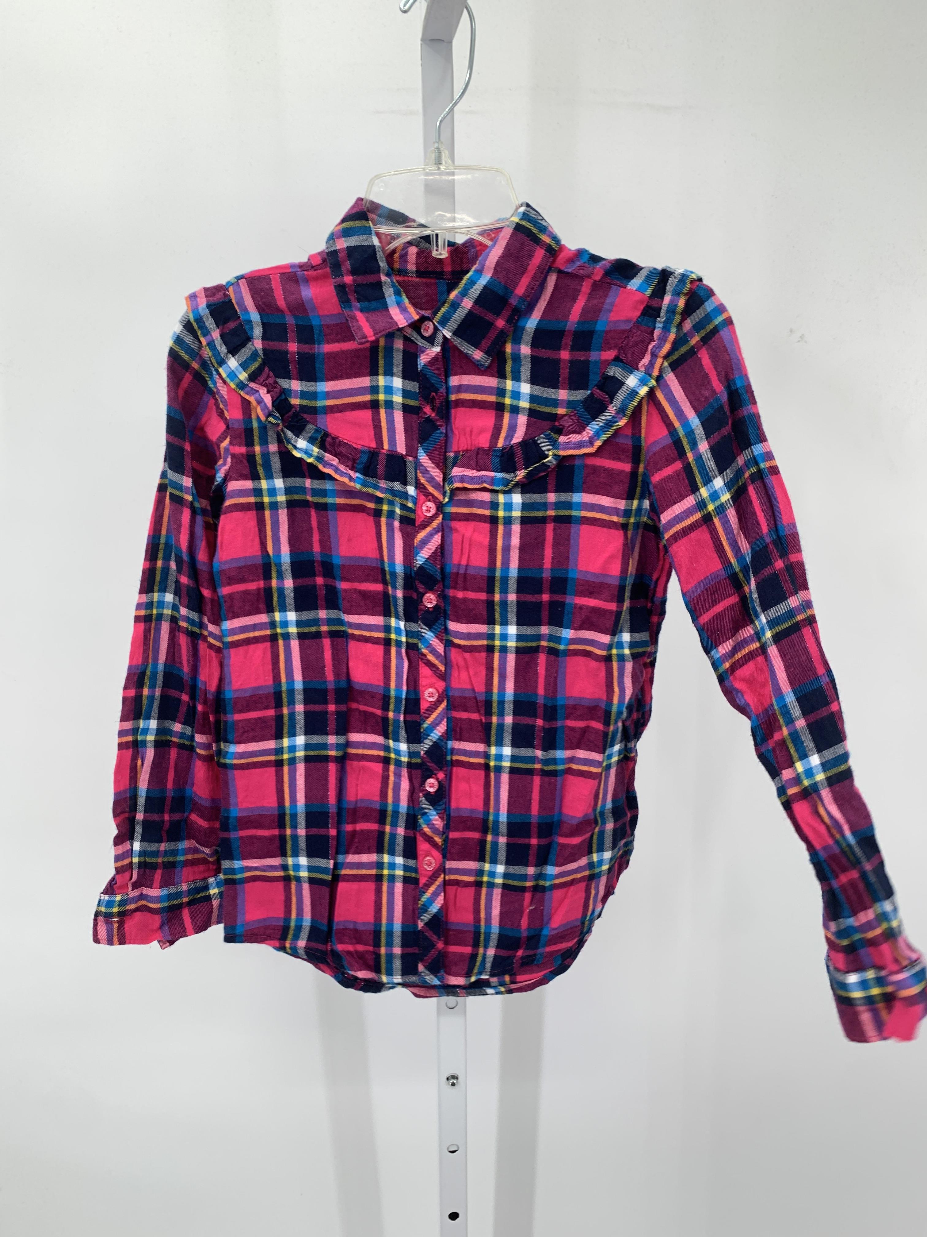 Wonder Nation Size 7-8 Girls Long Sleeve Shirt
