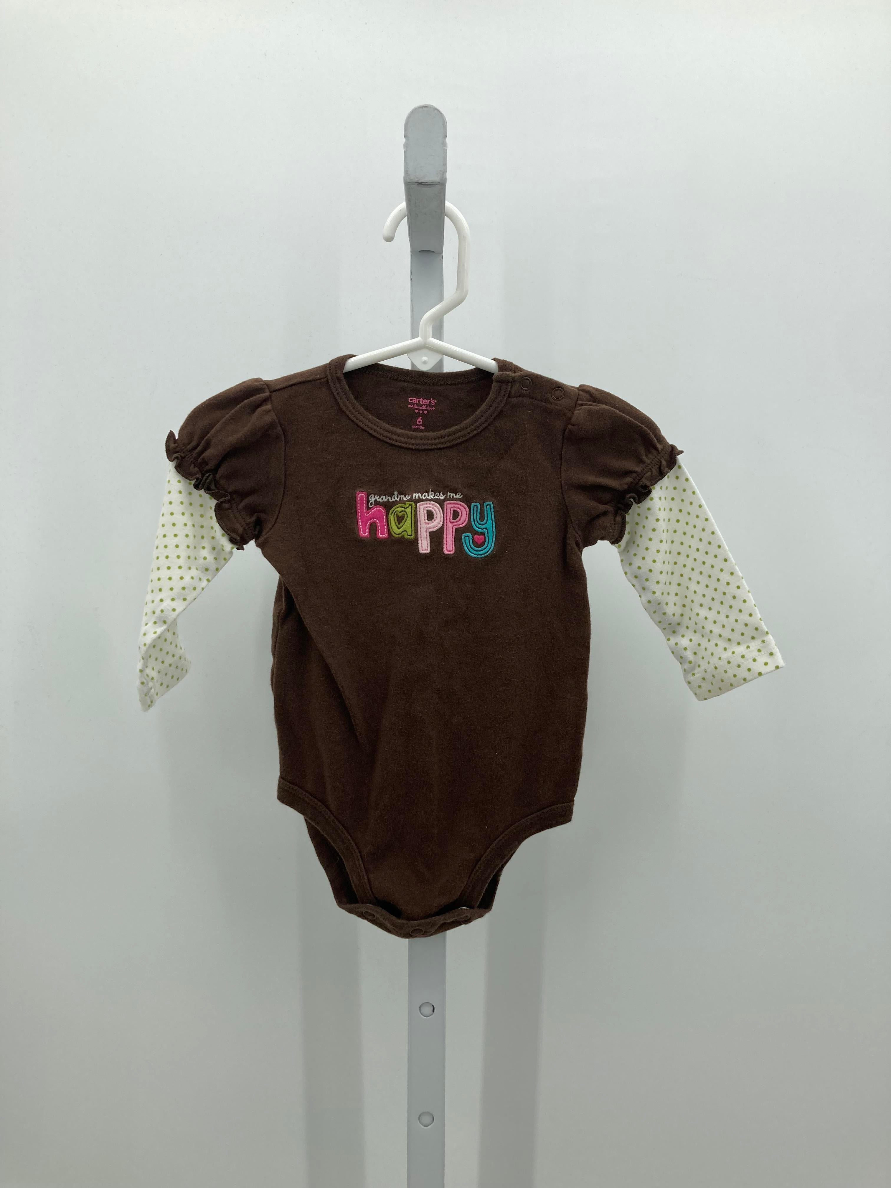Carters Size 6 Months Girls Long Sleeve Shirt
