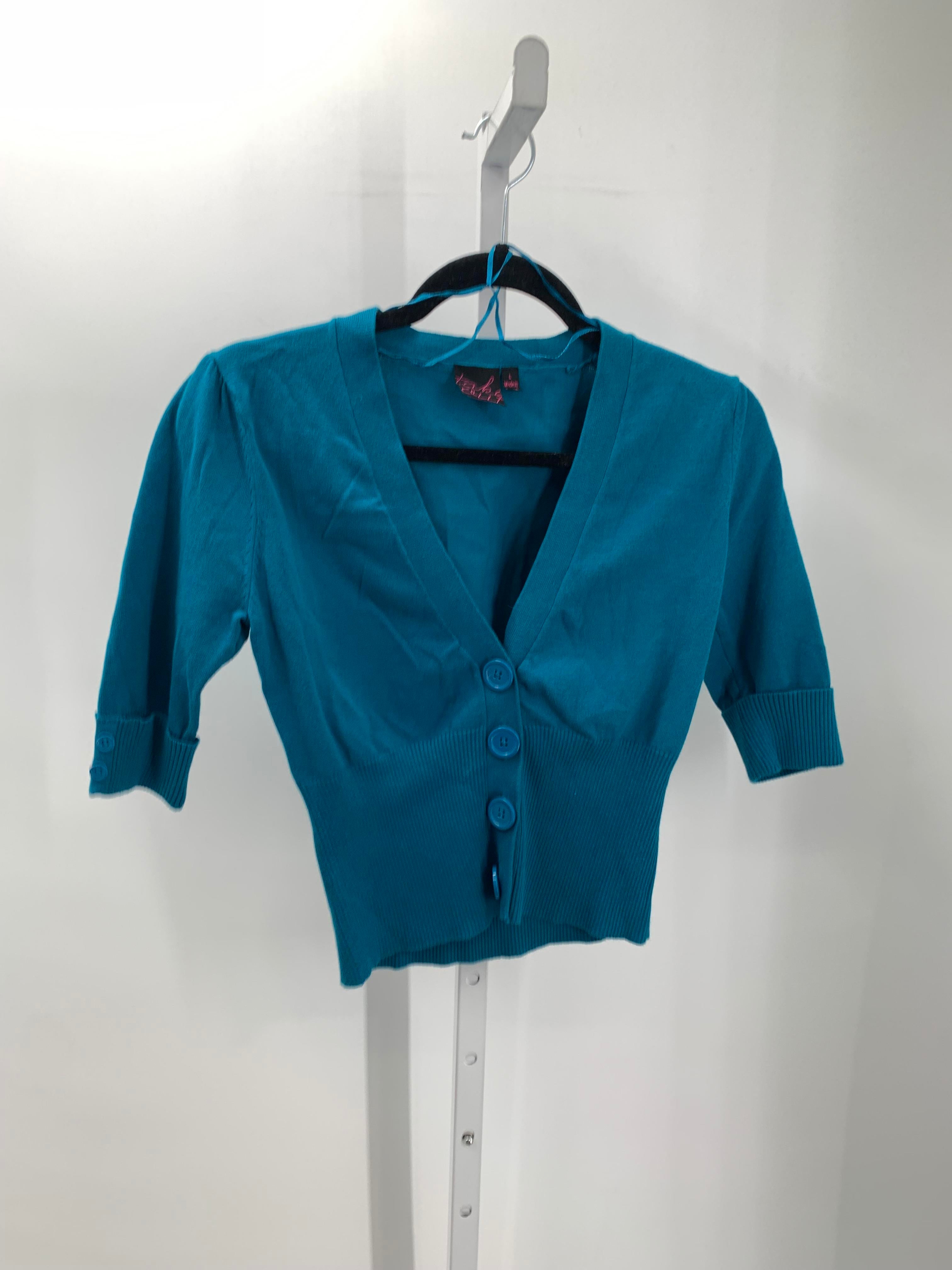 Take Out Size Large Juniors Short Sleeve Sweater