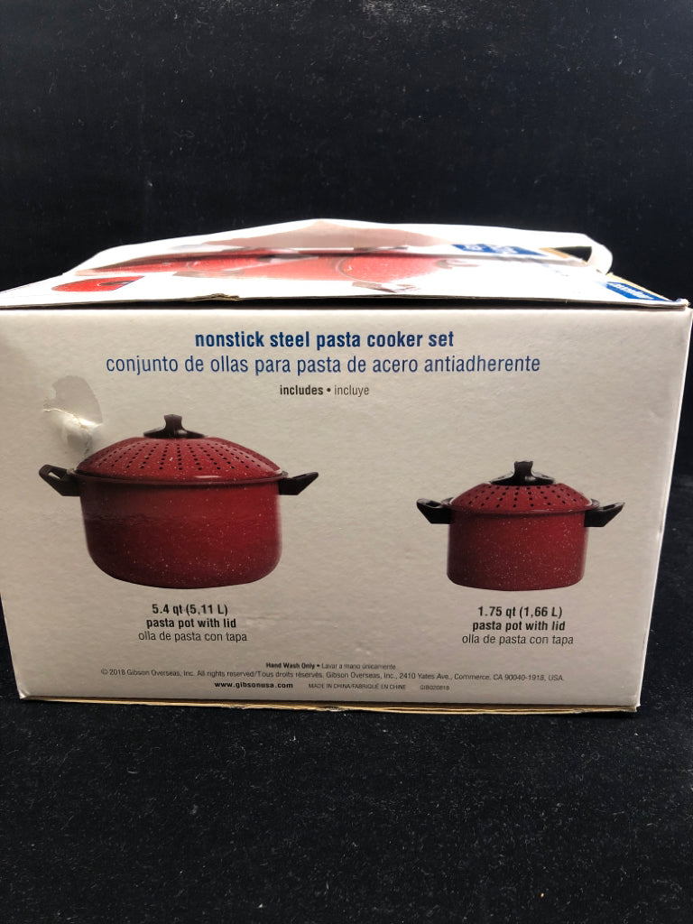 NIB GIBSON PASTA COOKER SET