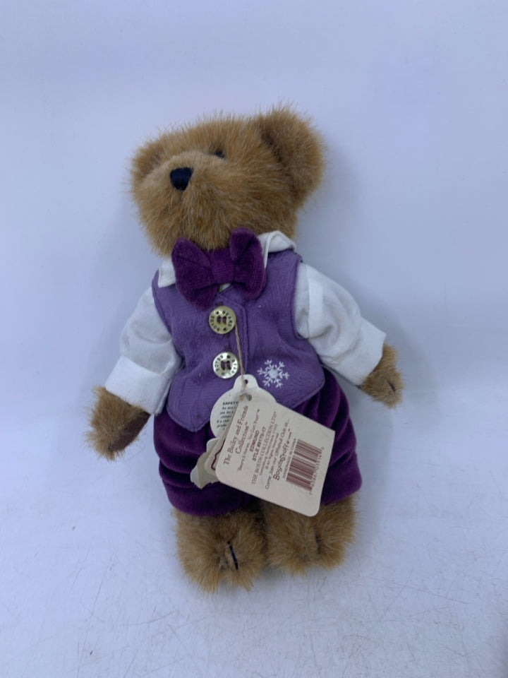 TAN BEAR W/ PURPLE VAST/PANTS.