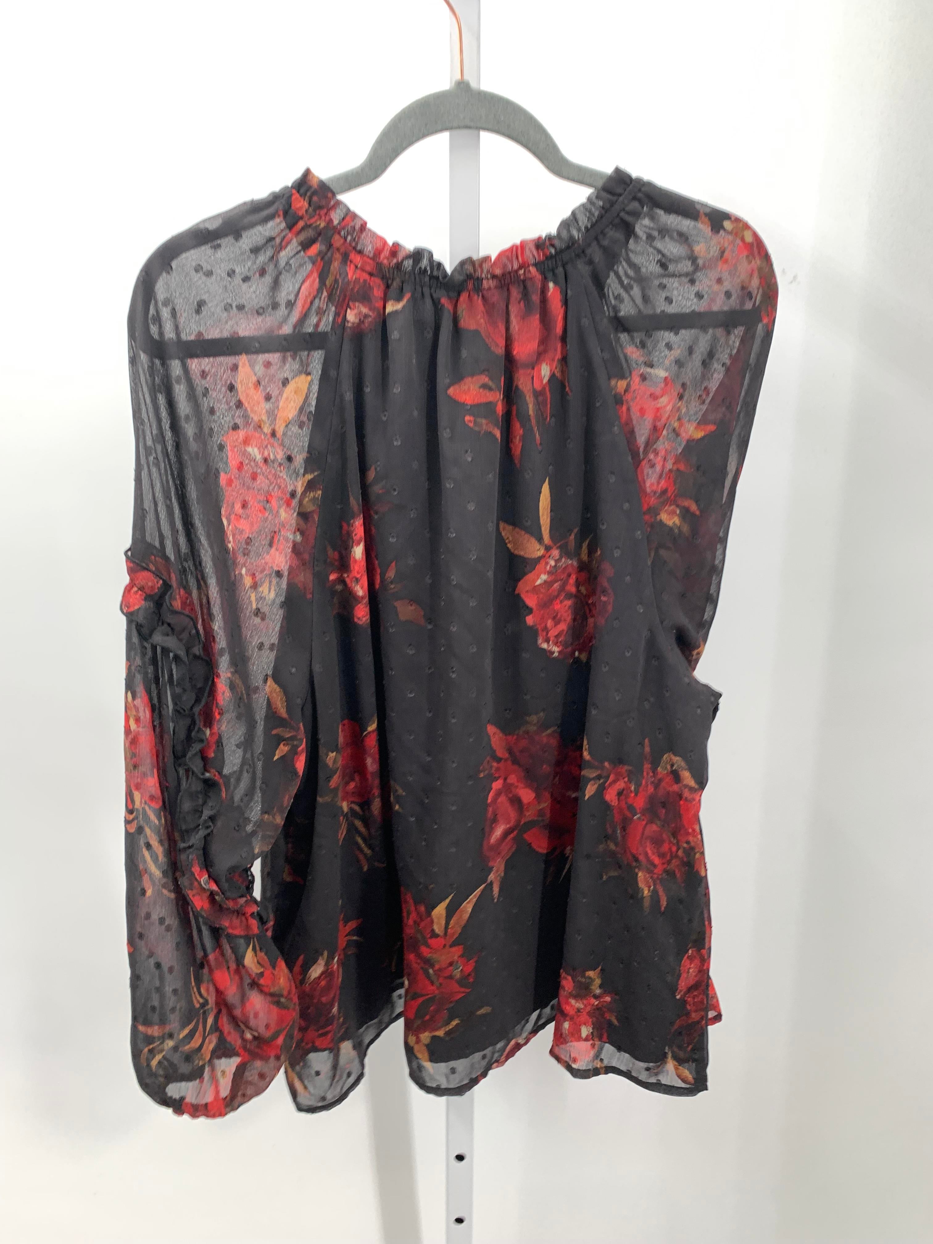 Size 2X Womens Long Sleeve Shirt