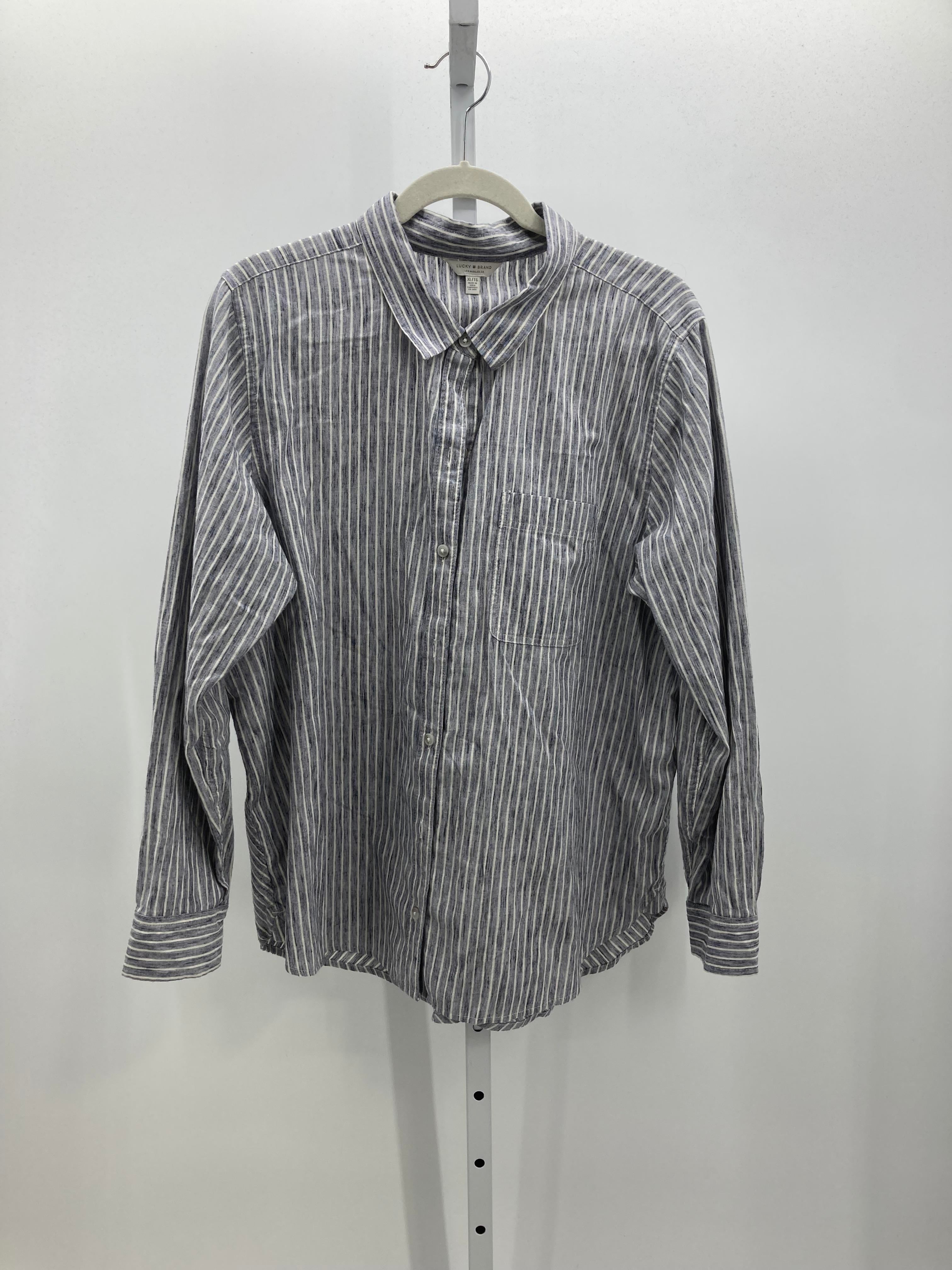 Lucky Brand Size Extra Large Misses Long Sleeve Shirt