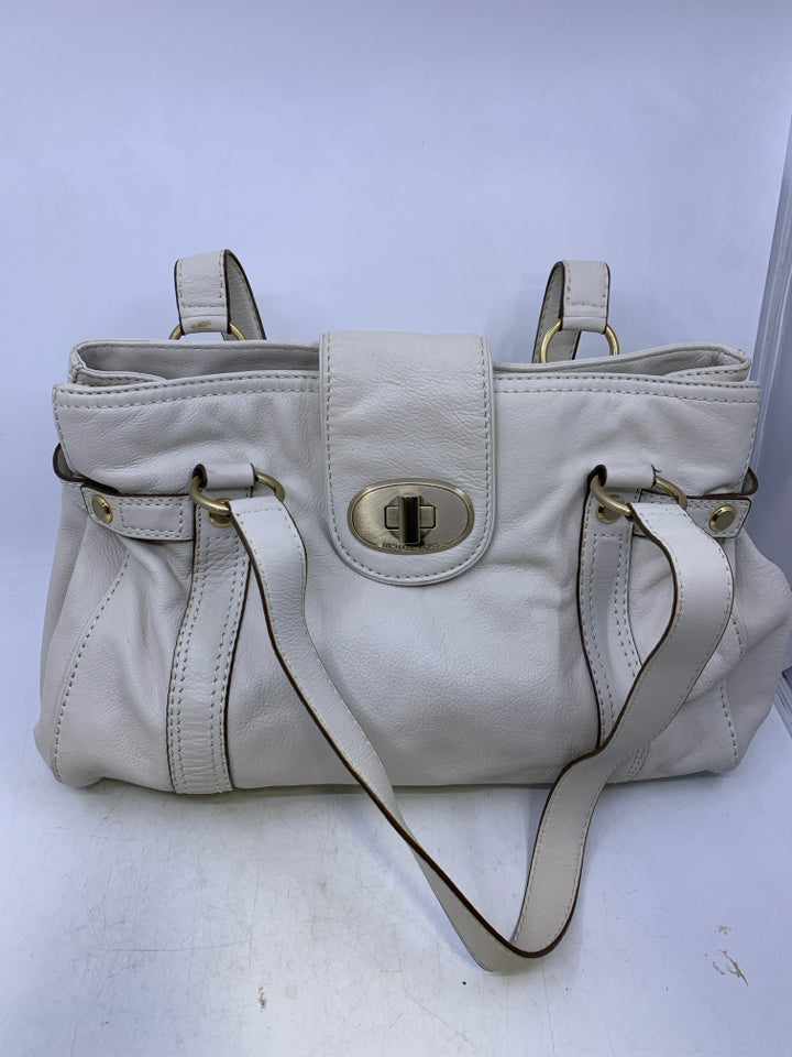 Michael Kors Turnlock Hobo Leather Shoulder Bag *Minor Wear/