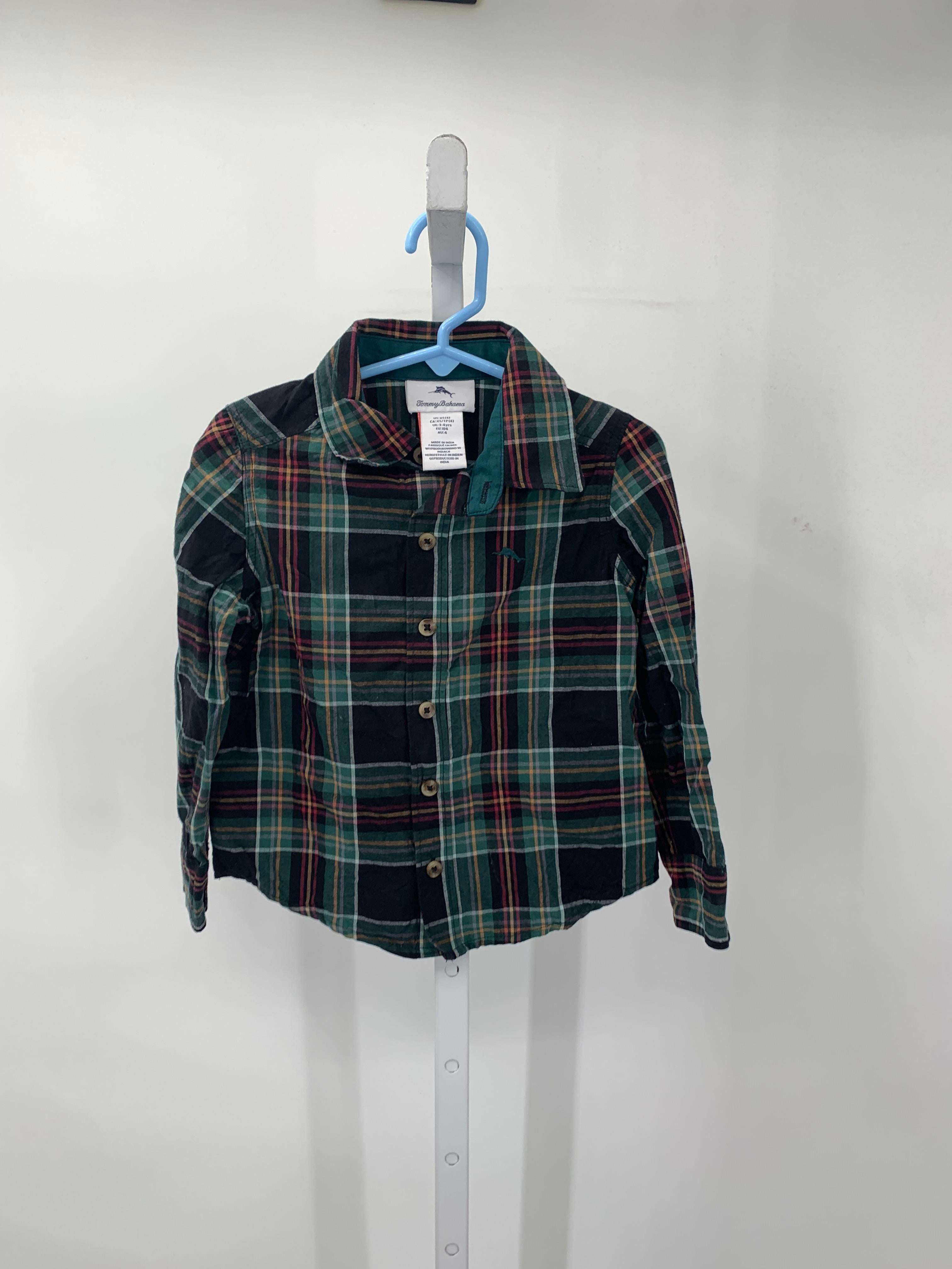 PLAID BTN DOWN SHIRT