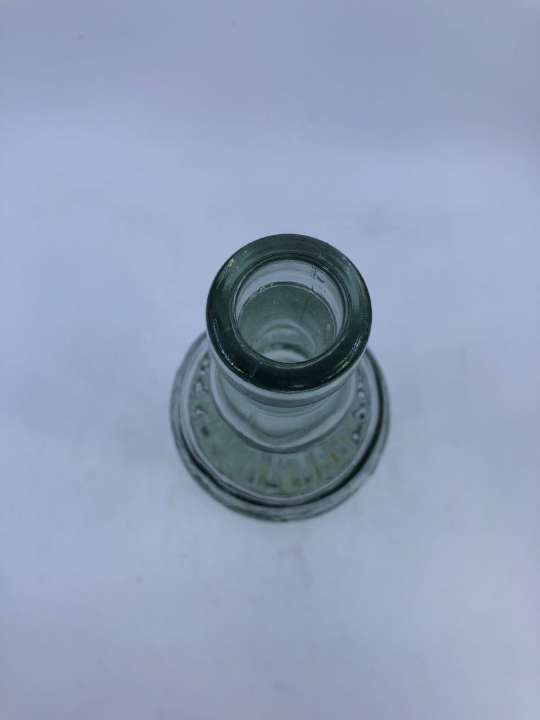 GREEN GLASS BOTTLE.