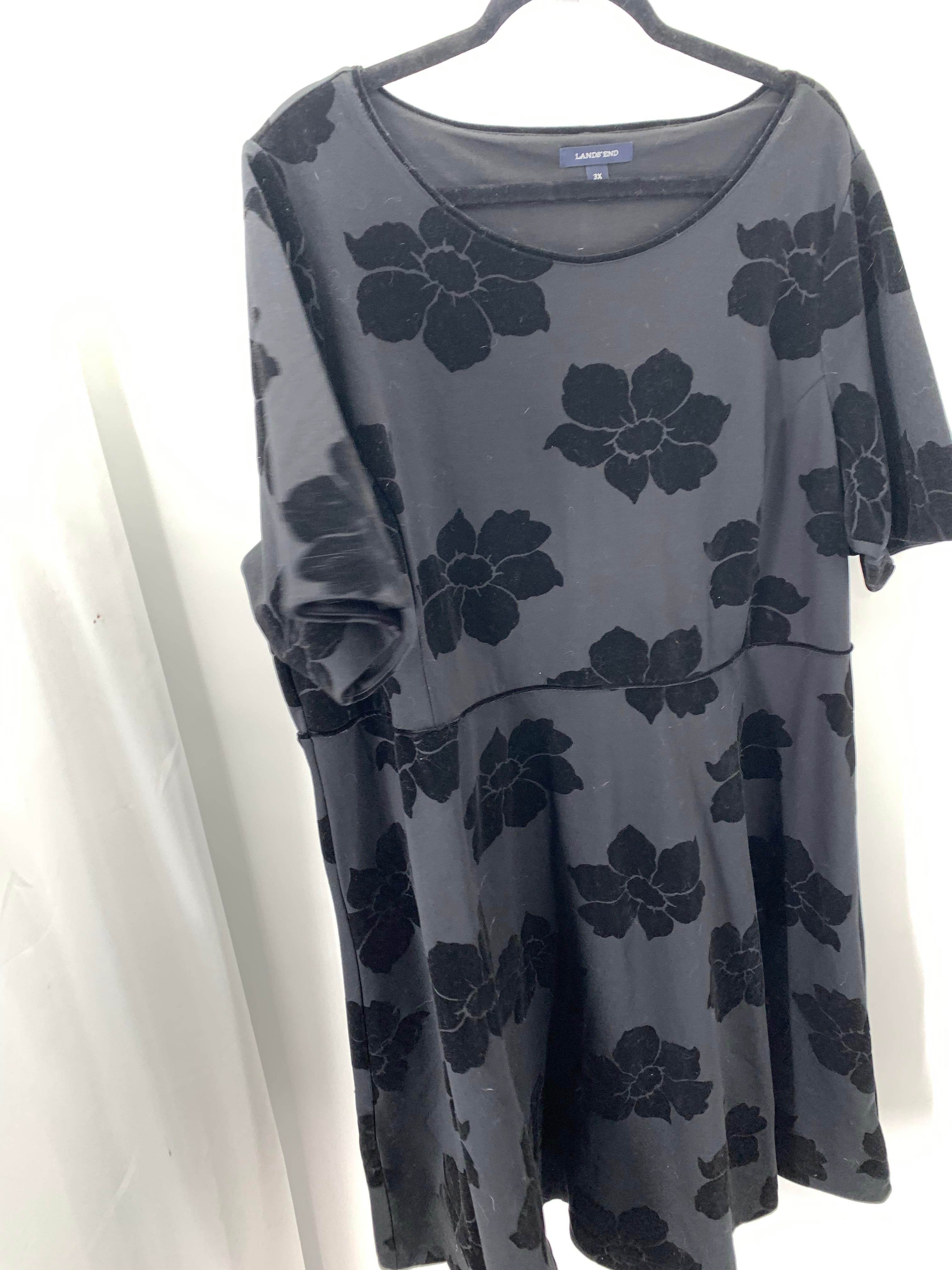 Lands End Size 3X Womens Short Sleeve Dress