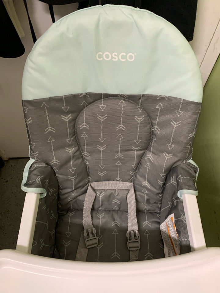 Cosco Kids Simple Fold Full Size High Chair, Adjustable Tray