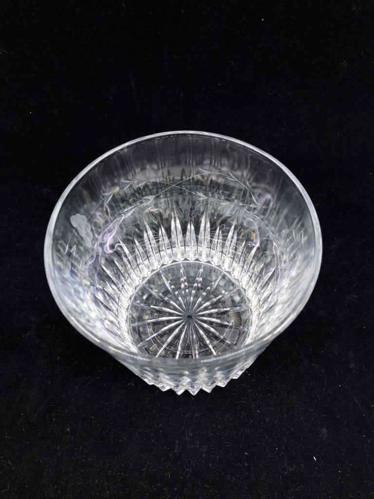 PRINCESS HOUSE FLORAL ETCHED ICE BUCKET.