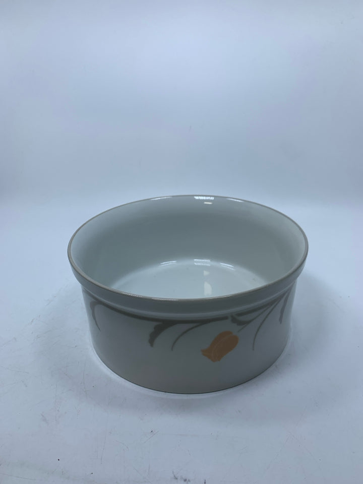 FLORAL SERVER/ CASSEROLE DISH.