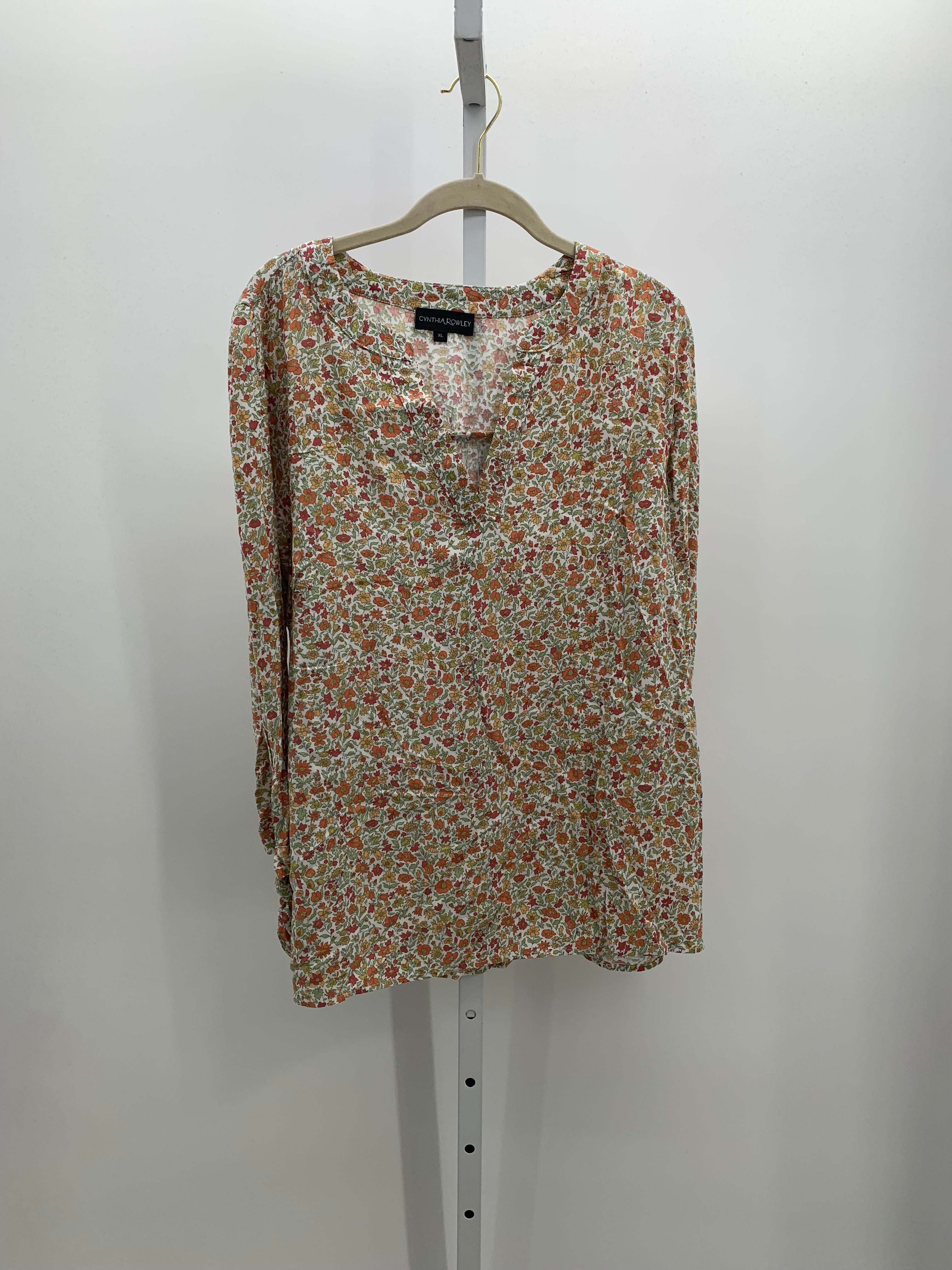 Cynthia Rowley Size Extra Large Misses 3/4 Sleeve Shirt